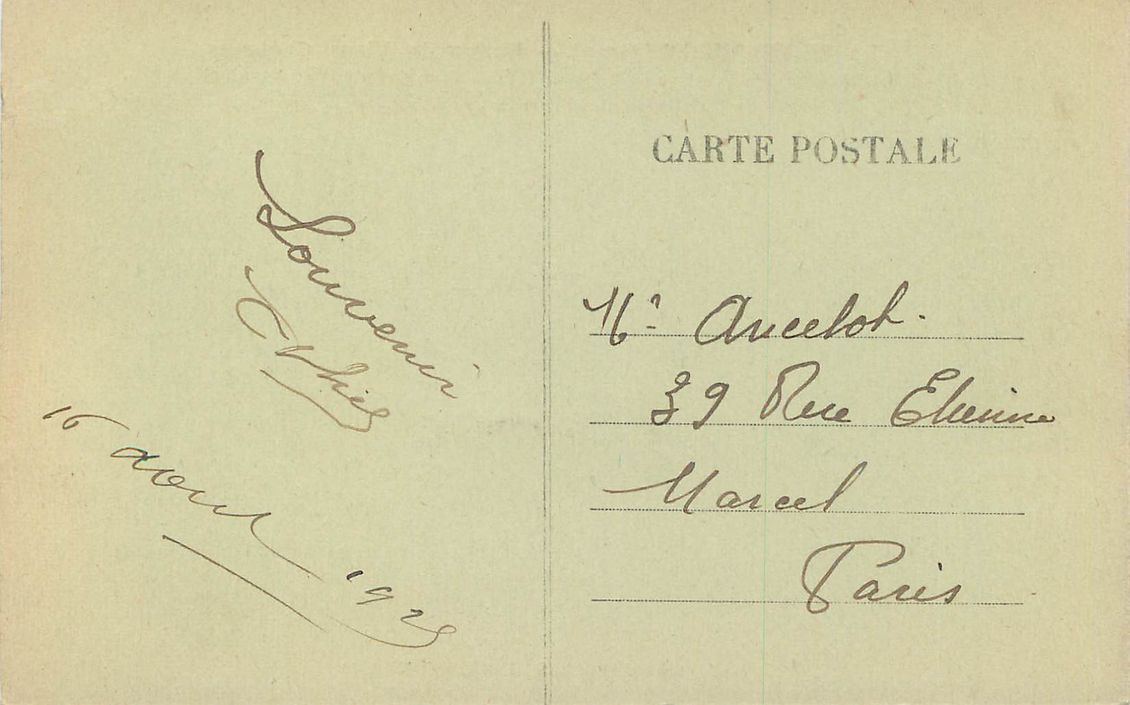 LA FERTE-MILON (Aisne) — Ruines du Vieux Château — Éditeur Béfort-Dupuis — Rückseite