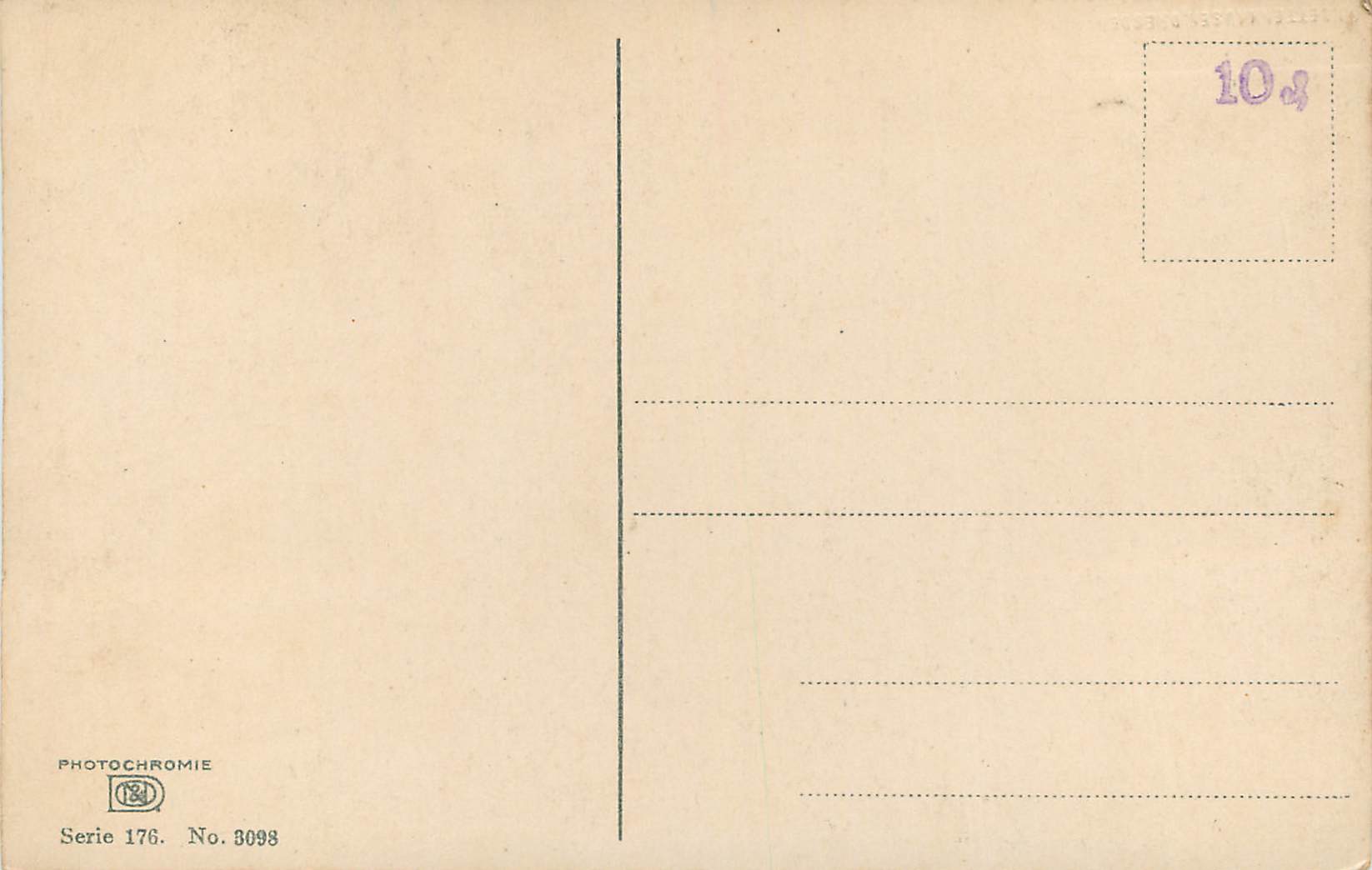 CPA Paysage — Verso
