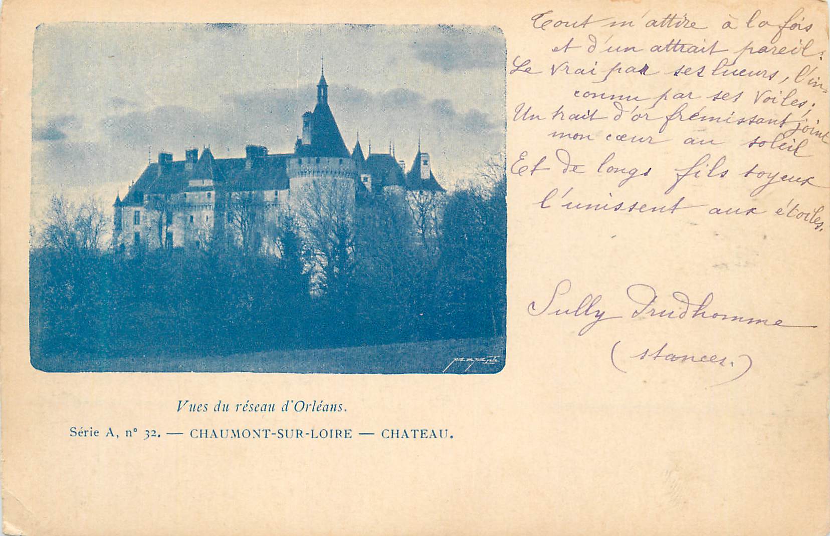 CPA Vues du reseaau d'Orleans chaumont sur Loire chateau