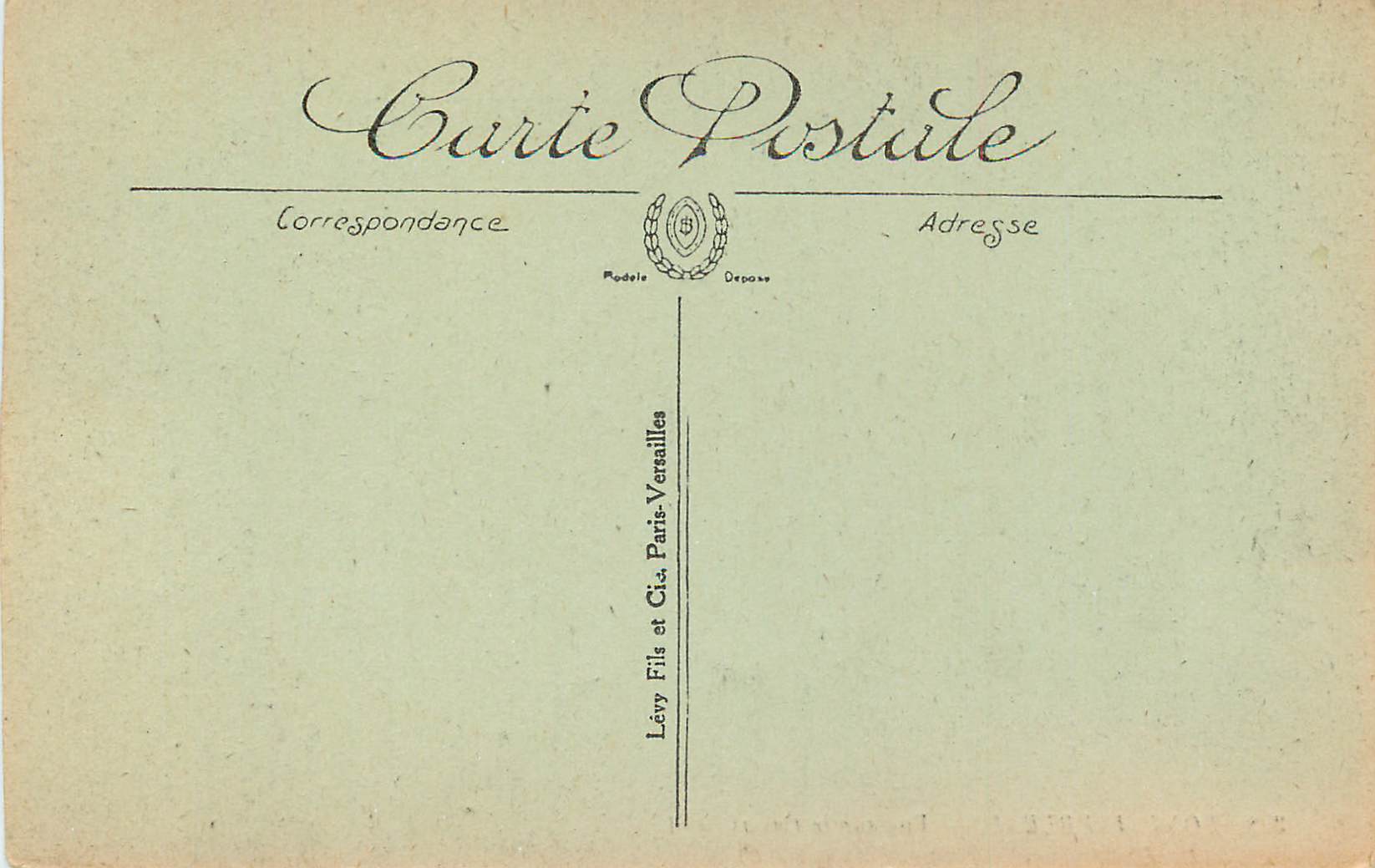 Fontainebleau — Vista sul Canale — LL, n° 398 — Verso