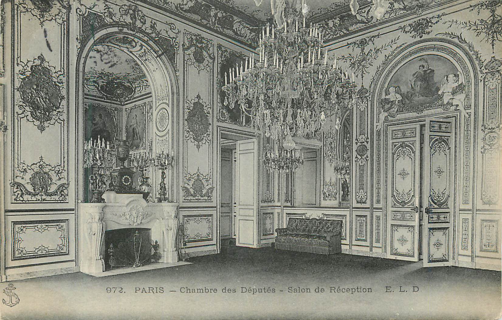 CPA Paris chambre des deputes salon de reception