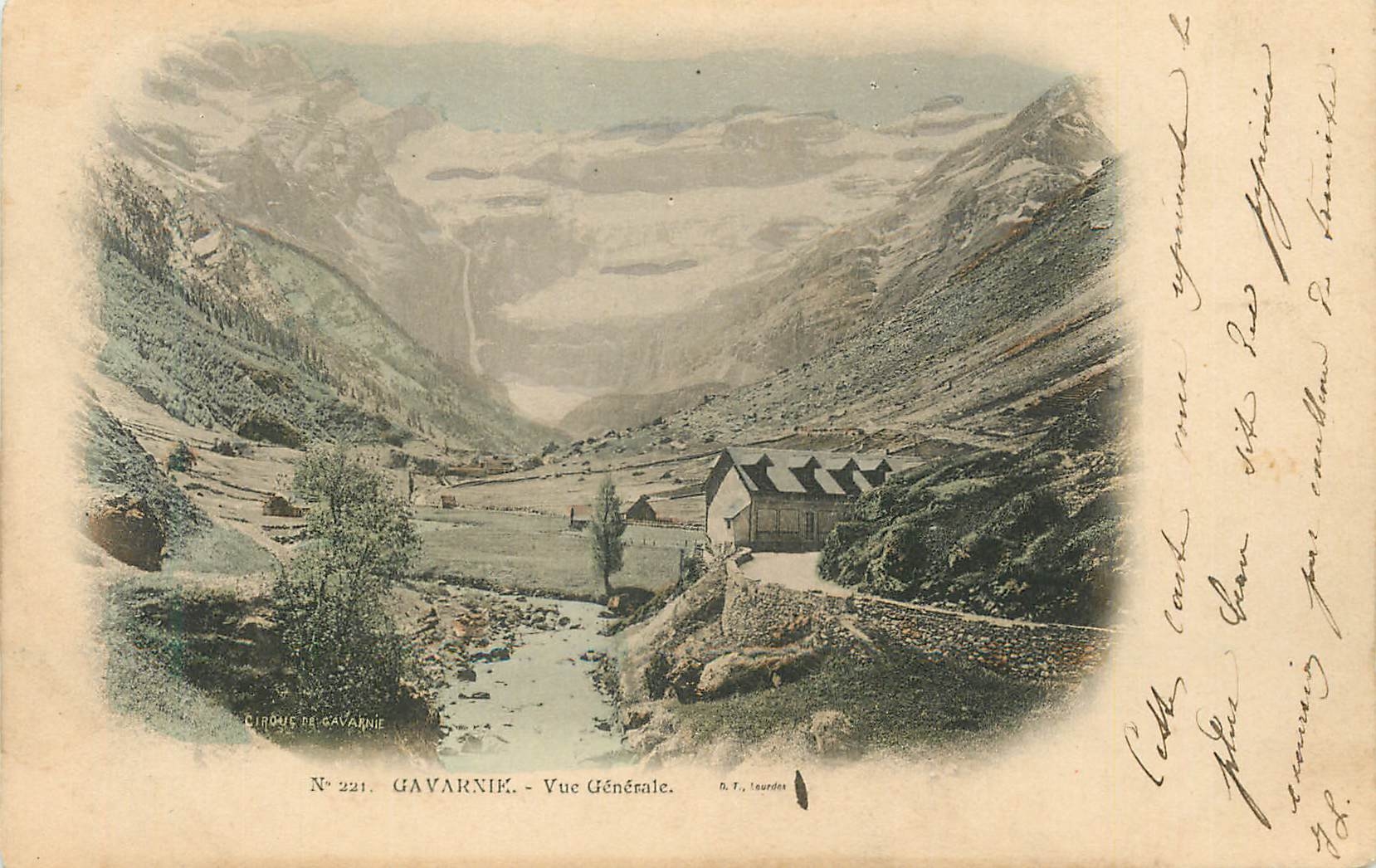 CPA Gavarnie vue generale (carte 1900)