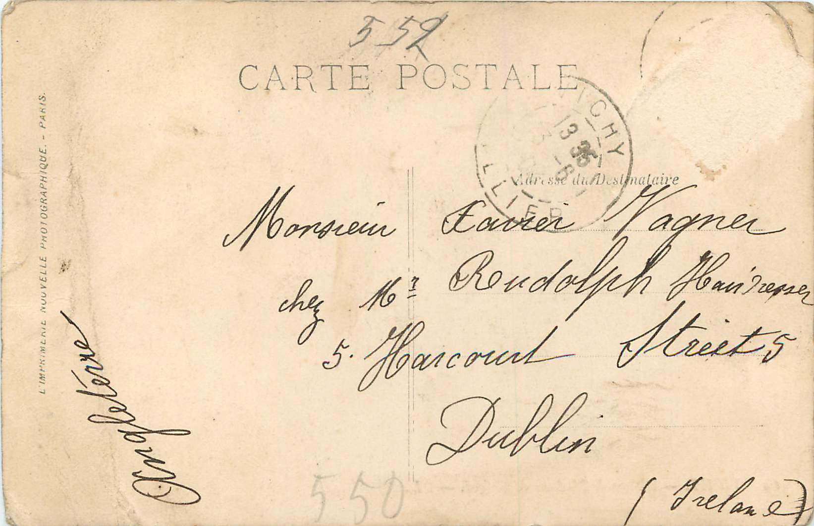CPA Vichy maisons de madame de sevigne — Rückseite