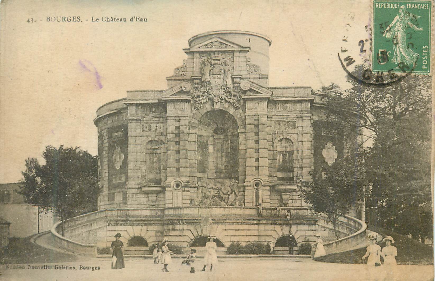 CPA Bourges le chateau d'eau