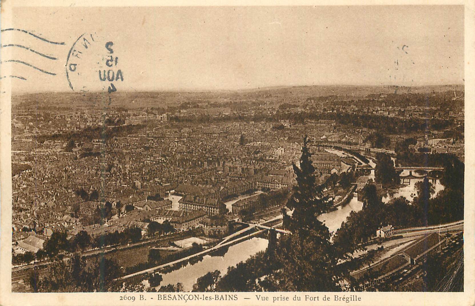 Besançon-les-Bains — Vue prise du Fort de Brégille — Édition La Cigogne - Val-d'Ajol