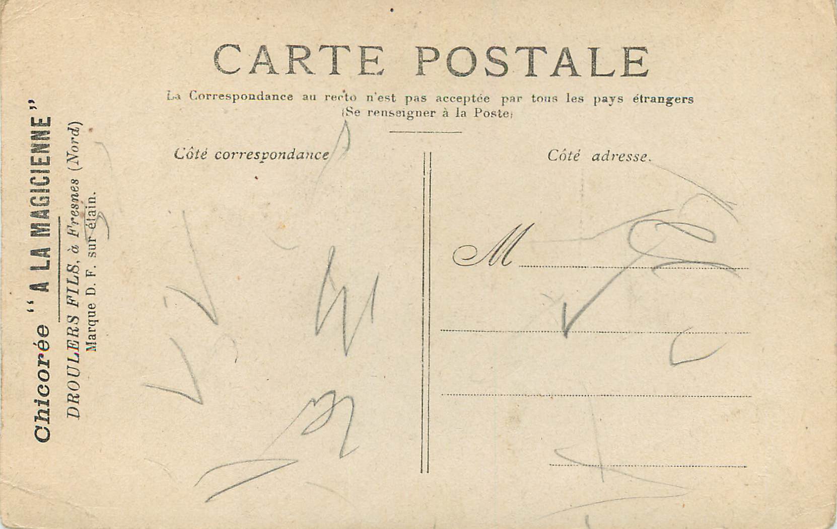 CPA Lourdes la grotte miraculeuse — Verso