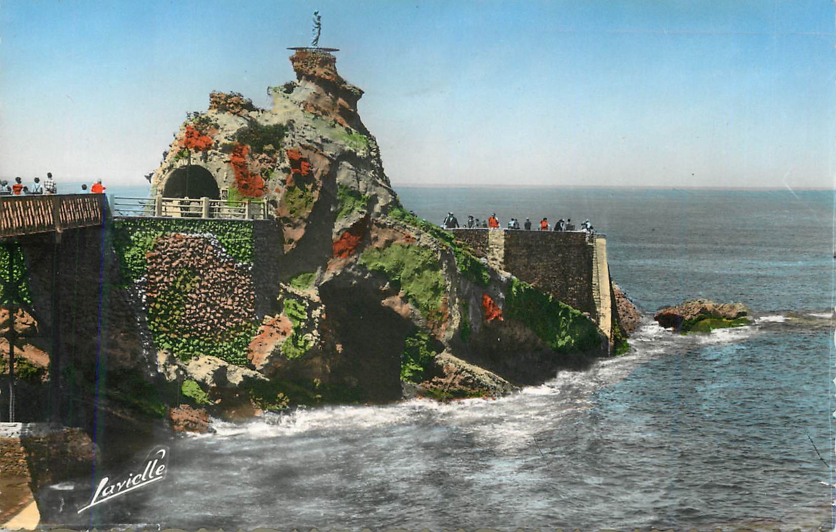 CPM Biarritz le rocher de la vierge