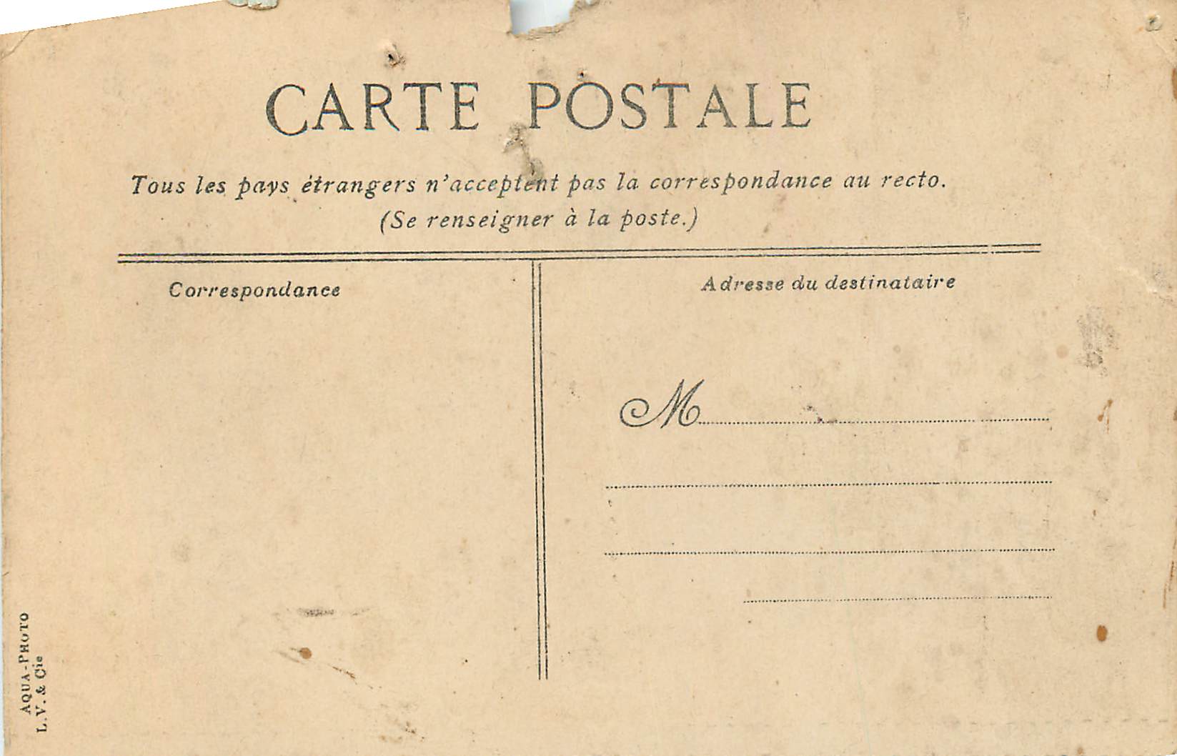 Saint-Malo — Le Pont Roulant à Marée Basse — L.V.Q.C. n°745 — Achterkant