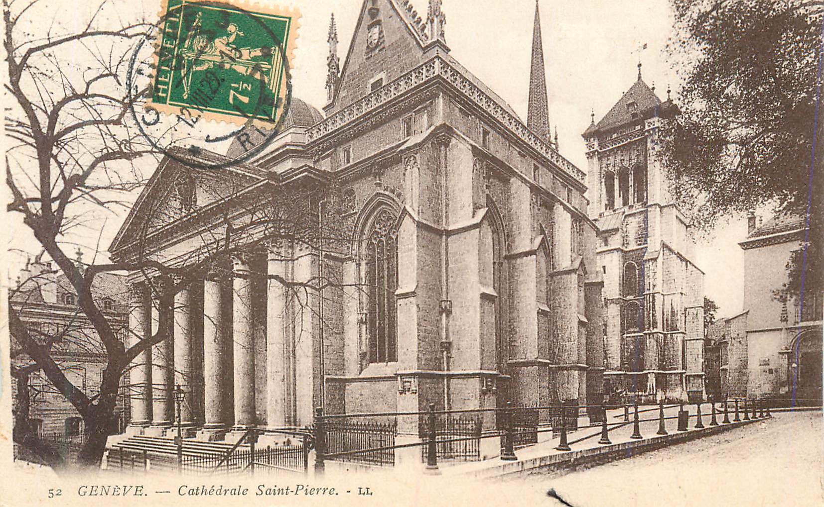CPA Geneve cathedrale saint pierre