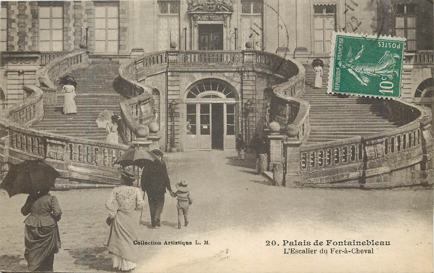 Paleis van Fontainebleau — De Trap van het Paard — Artistieke Collectie L. M.