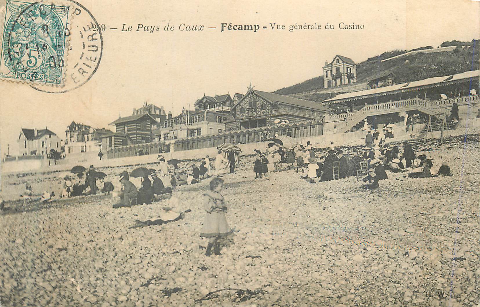 CPA Fecamp le pays de caux vue generale du casino