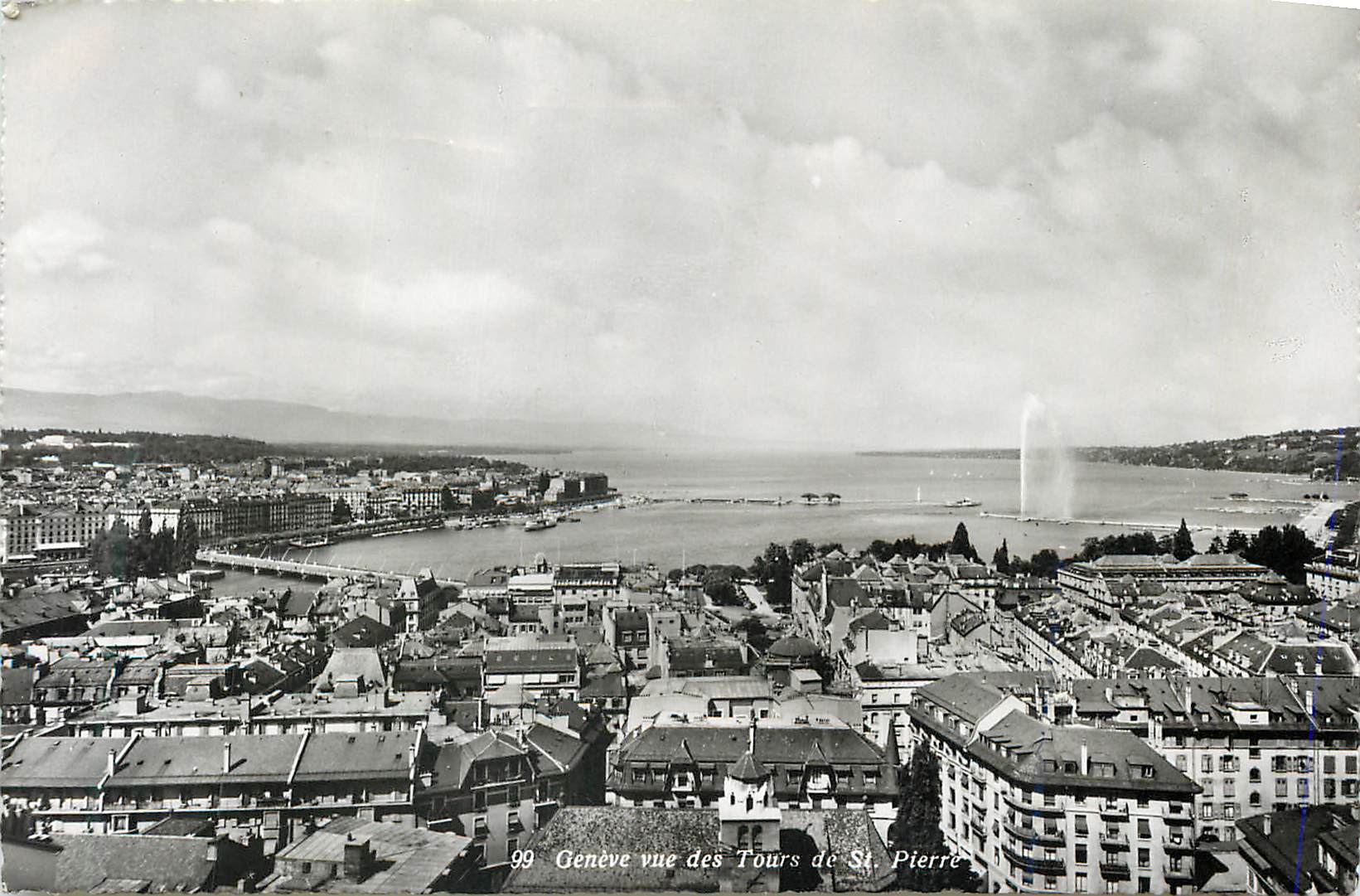 CPM Geneve vue des Tours de st pierre