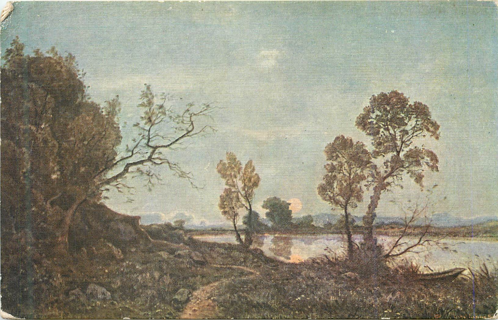 CPM Harpignies lever de lune