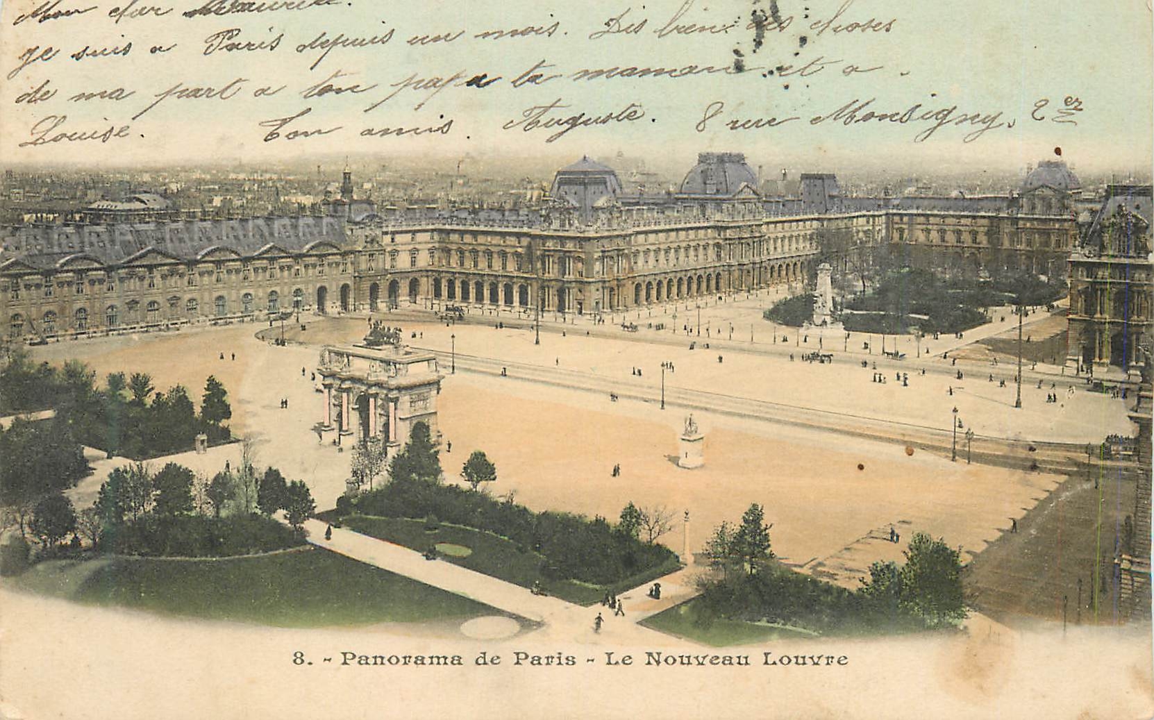 CPA Panorama du Paris le nouveau Louvre
