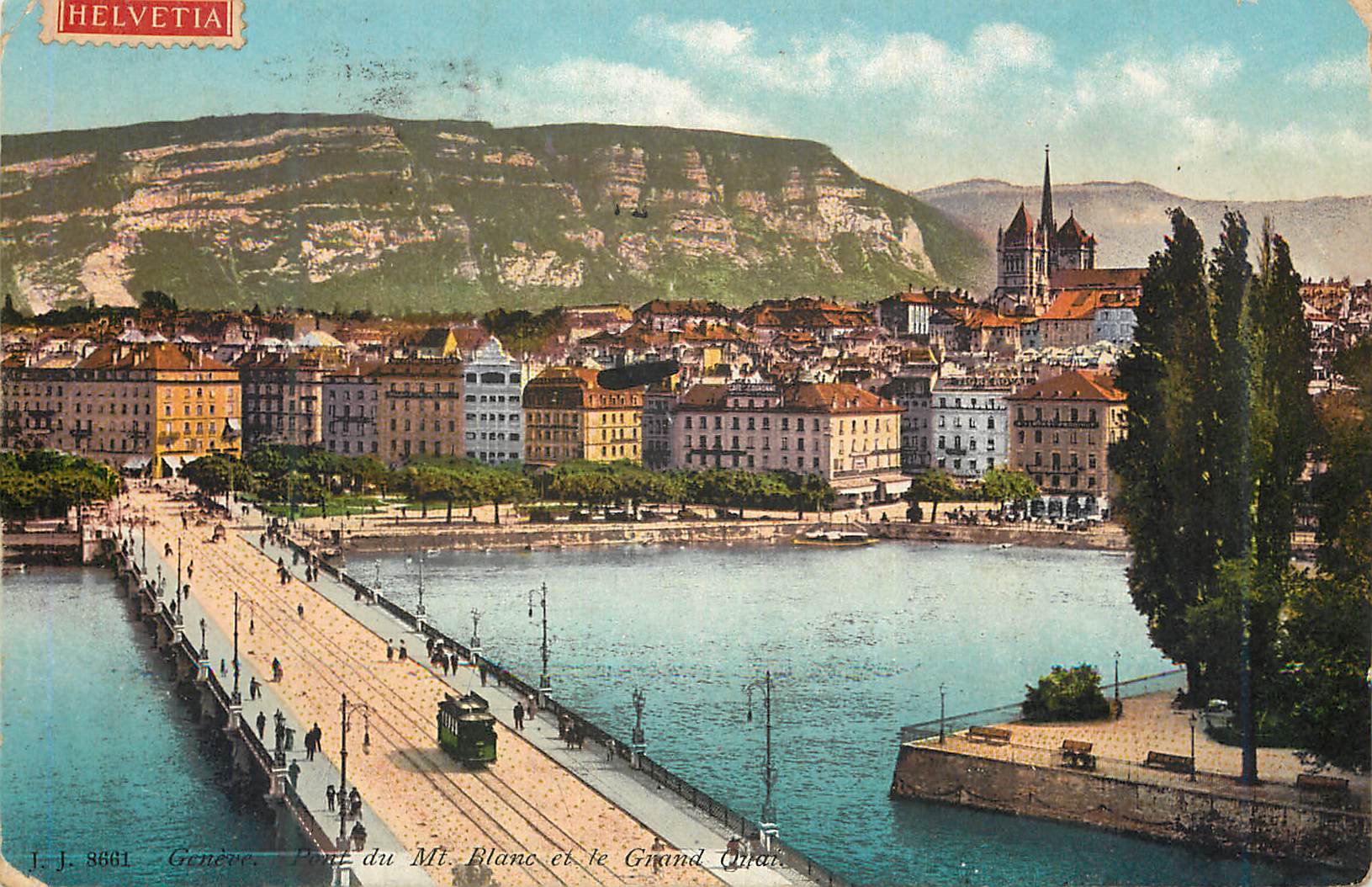 CPA Geneve Bvic du mont blanc et le grand