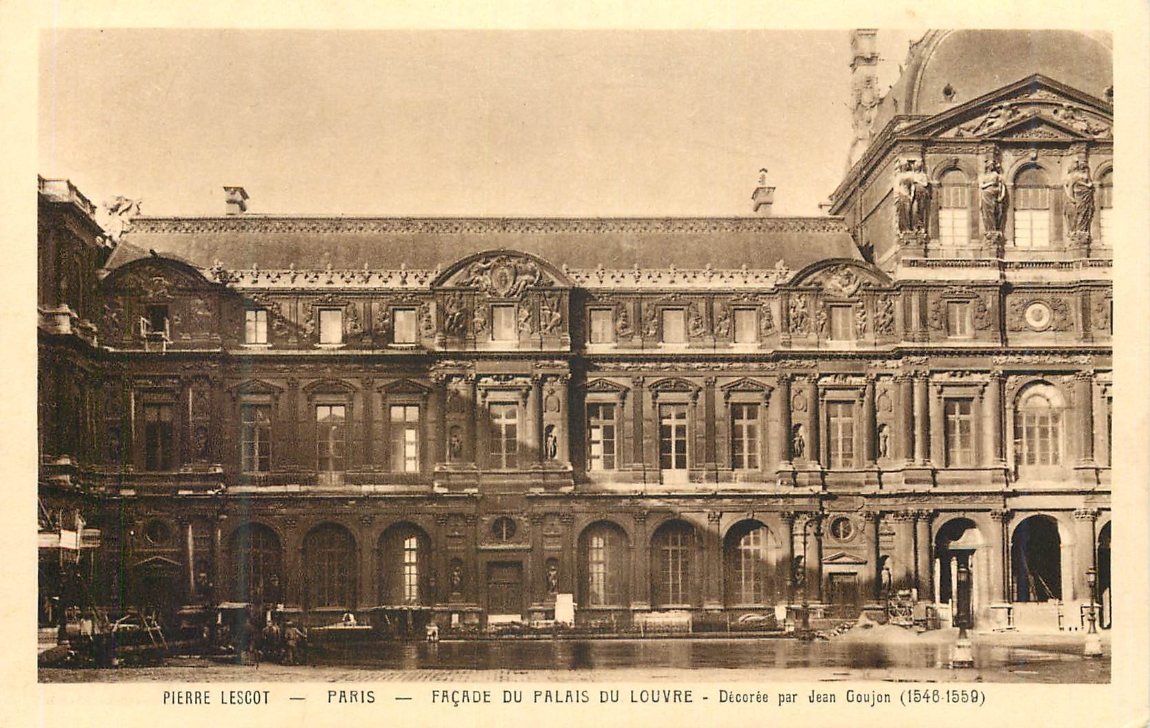 CPA Pierre lescot paris facade du palais du Louvre 