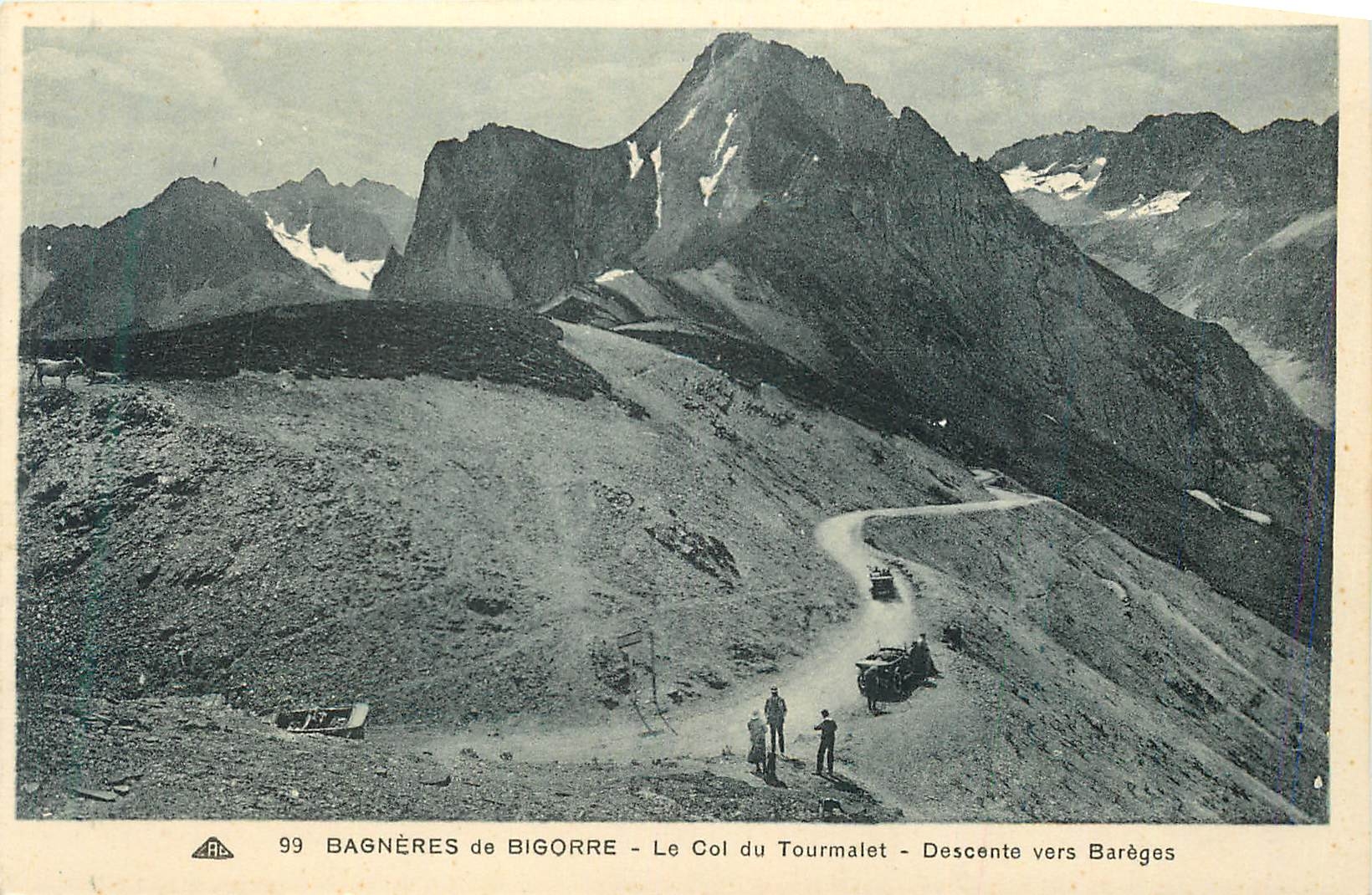 Bagnères-de-Bigorre — Le Col du Tourmalet — Descente vers Barèges — n°99