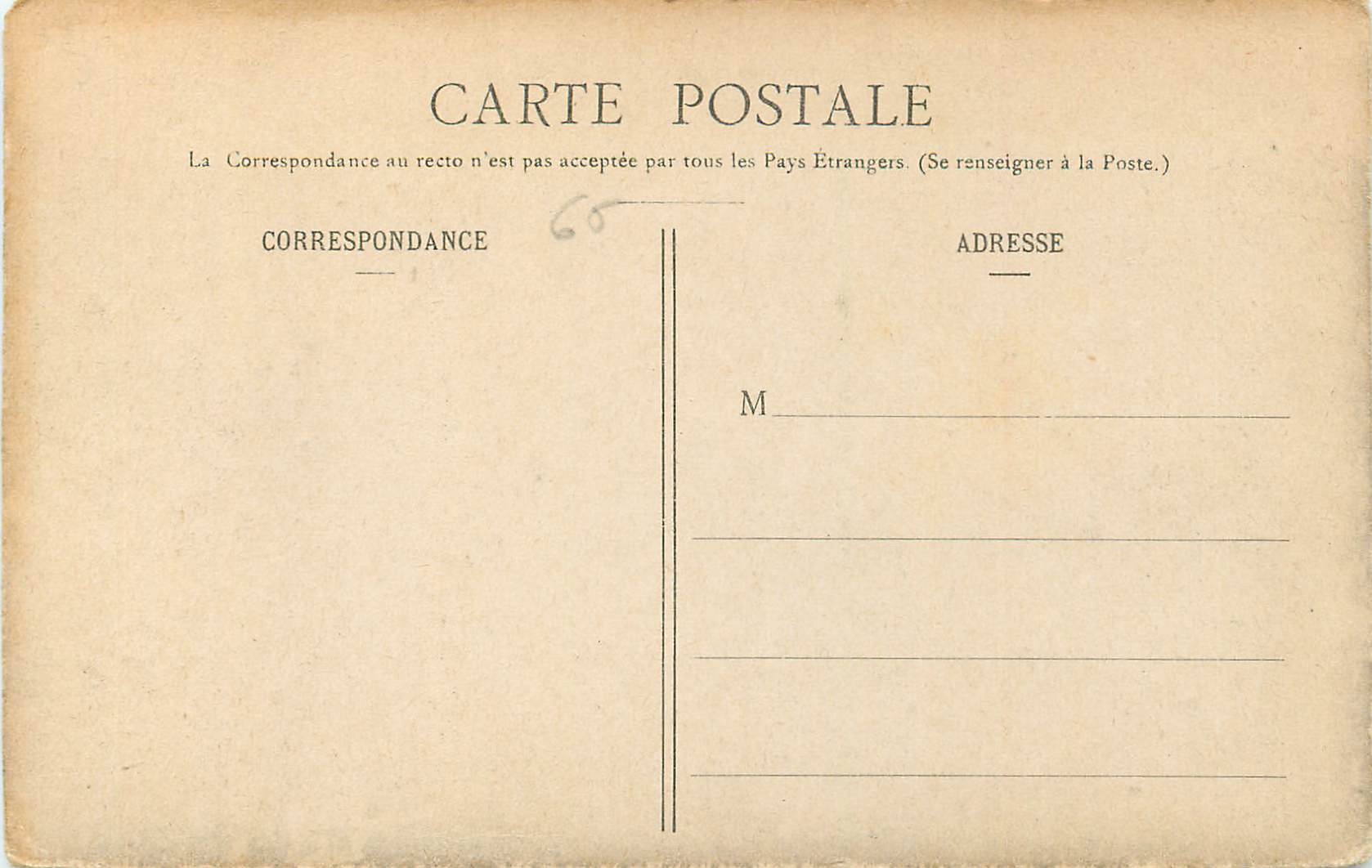 CPA Lourdes vue generale — Verso