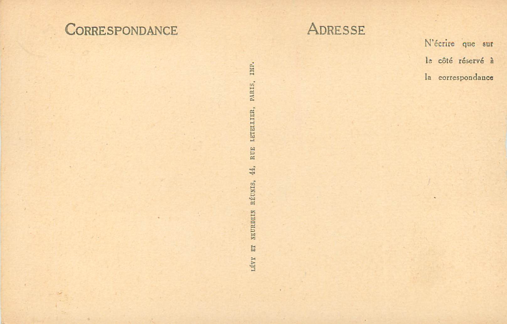 Lourdes — Le Monument Interallié de la Reconnaissance à Notre-Dame (état en 1927) — Albert Polart, Architecte — Verso