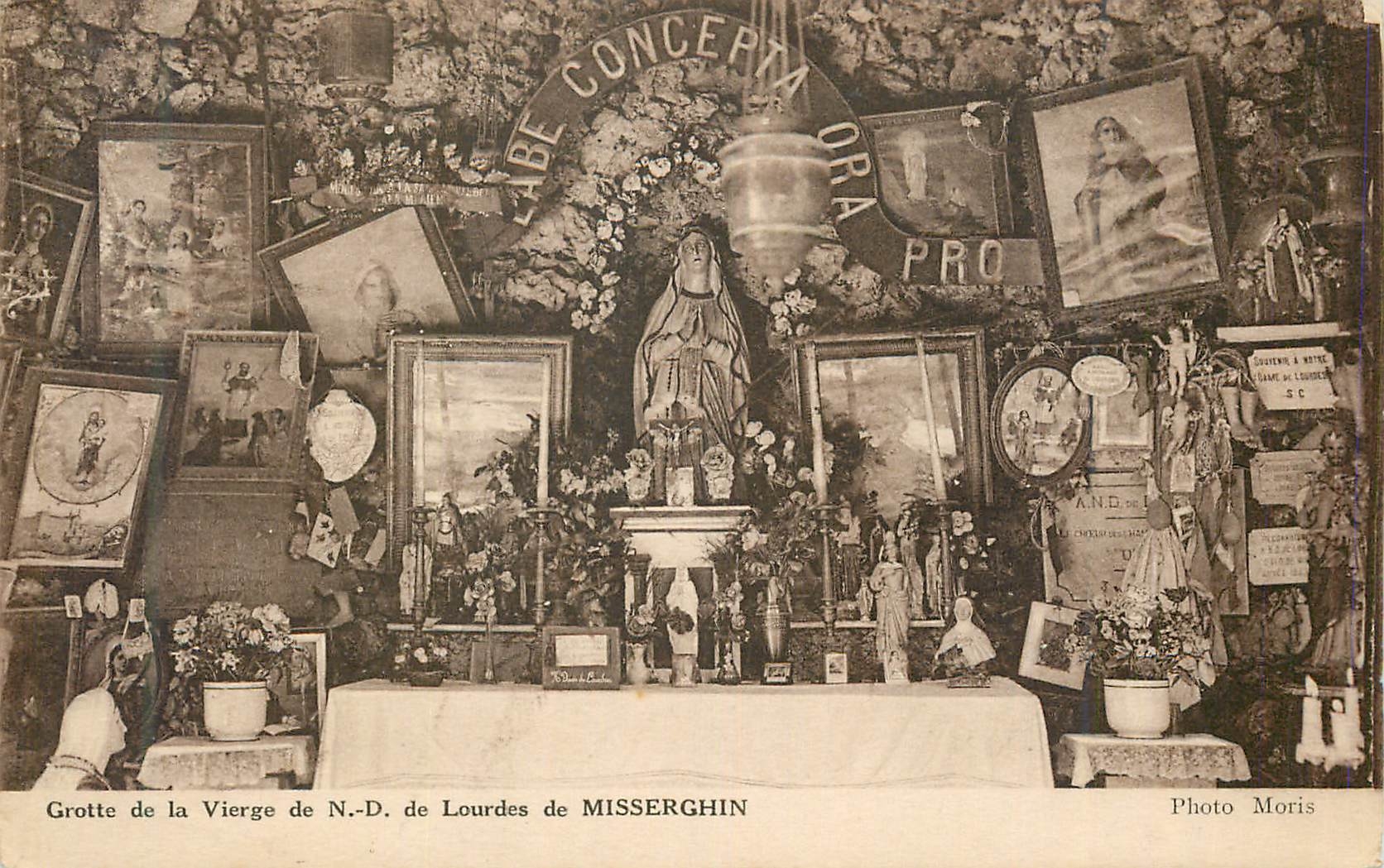CPA Lourdes grotte de la vierge de N D de Lourdes de Misserghin
