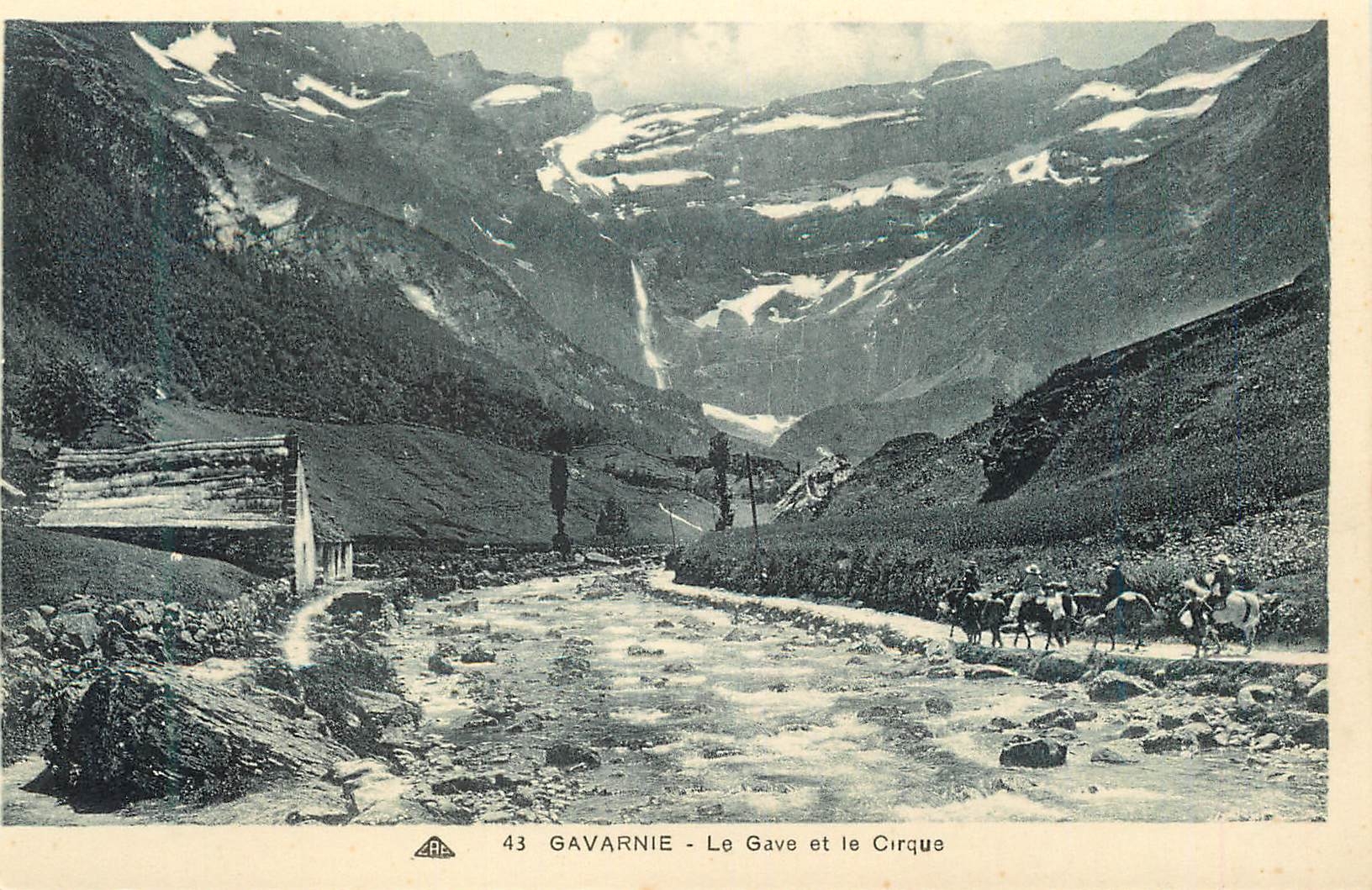 CPA Gavarnie la gave et le cirque