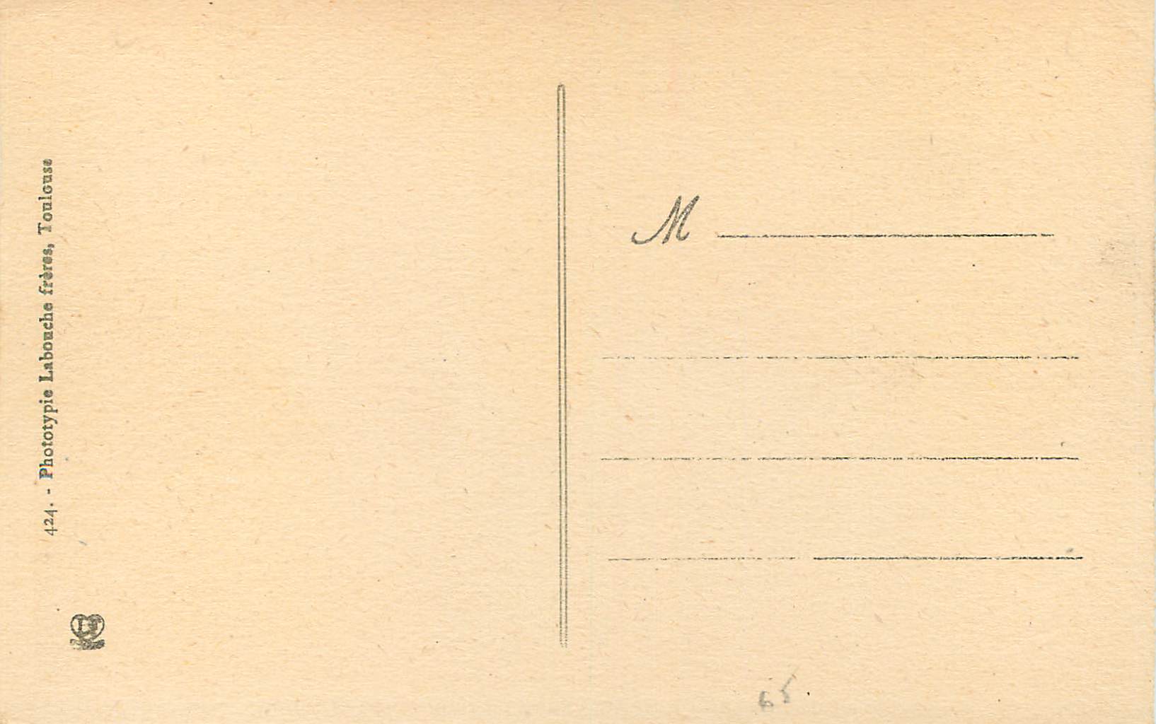 CPA Vallee et chapelle de heas fond de troumouse et munia — Verso