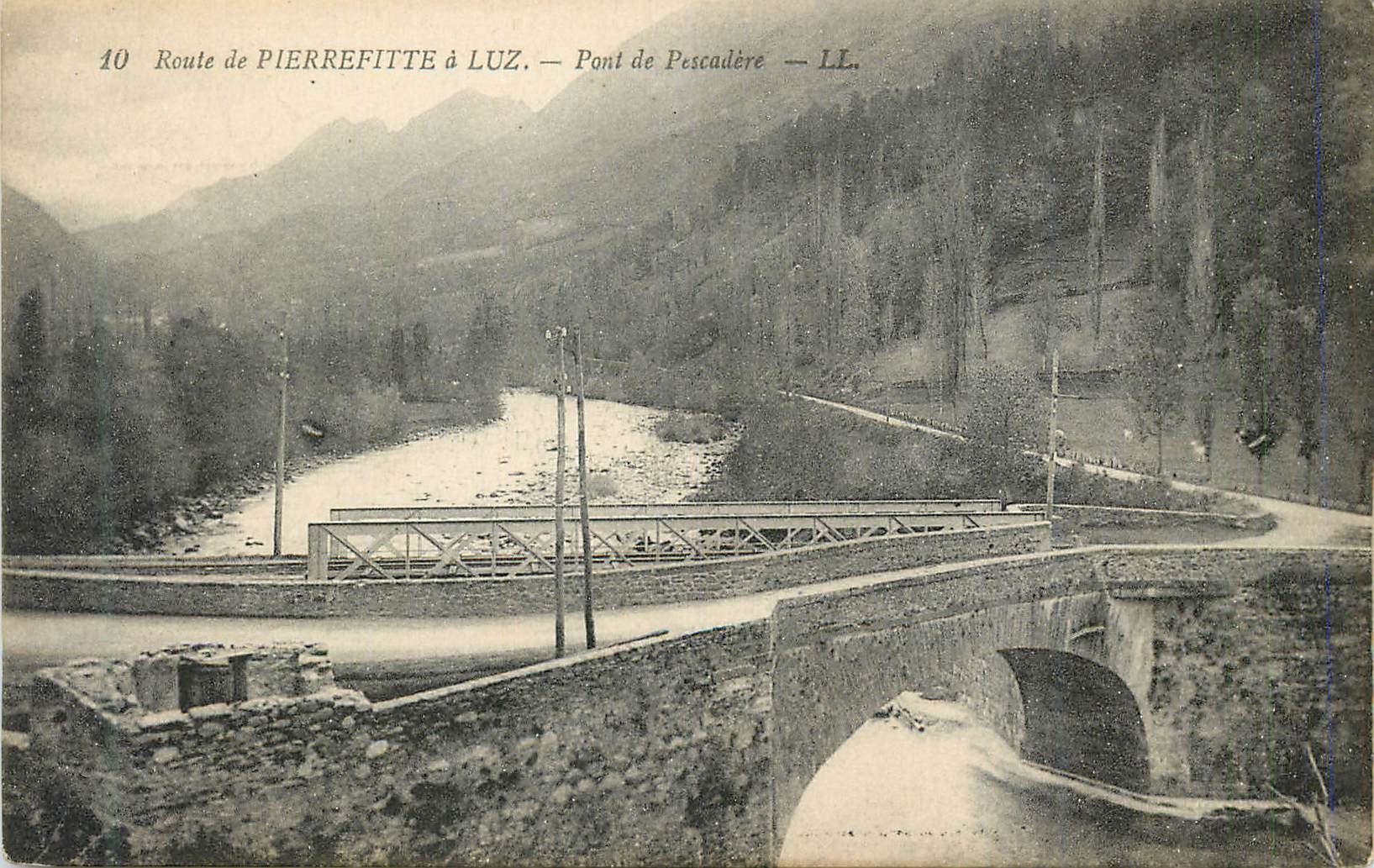 CPA Route de Pierrefitte a Luz pont de Pescadere 