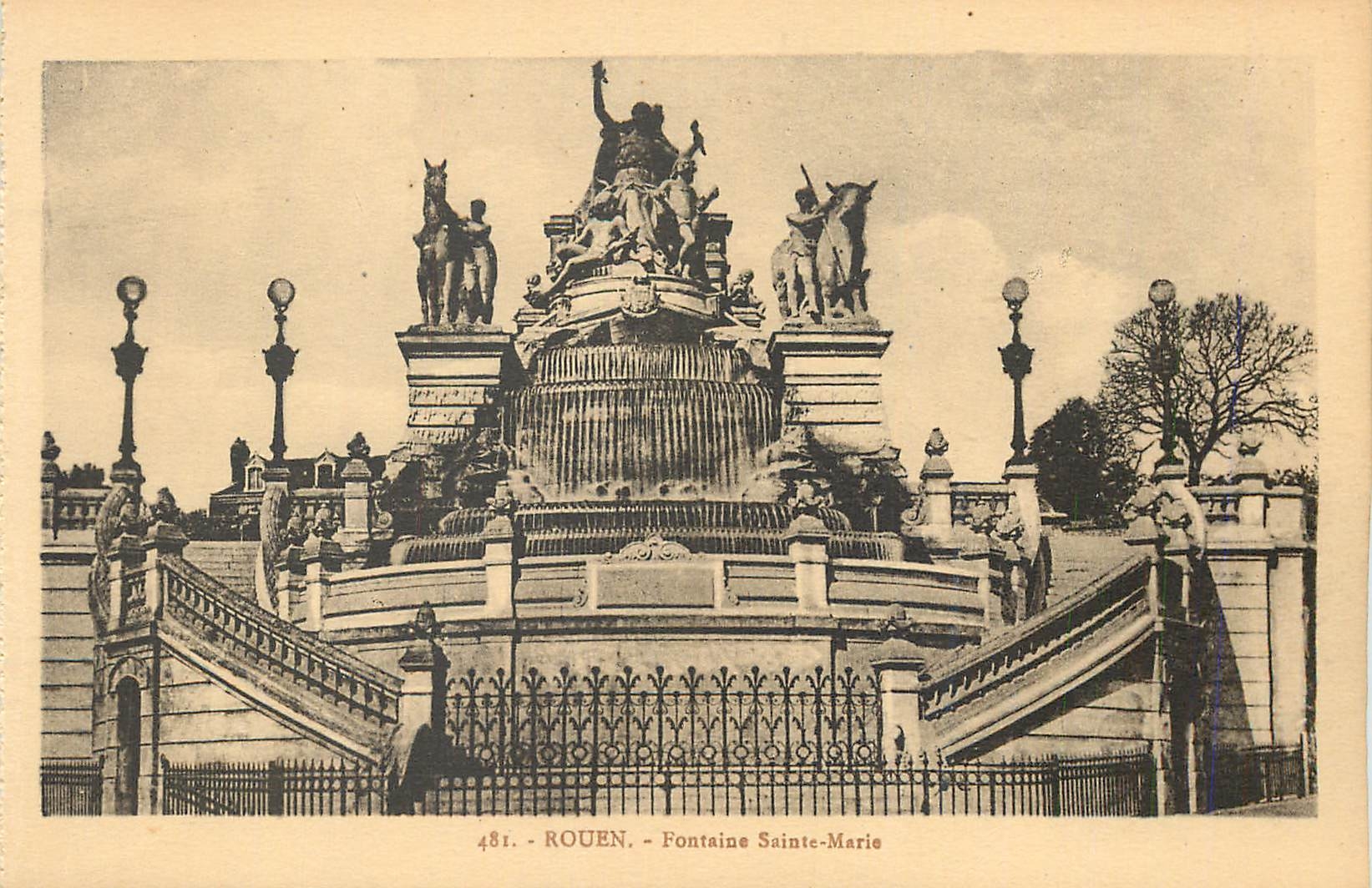 CPA Rouen fontaine Sainte Marie