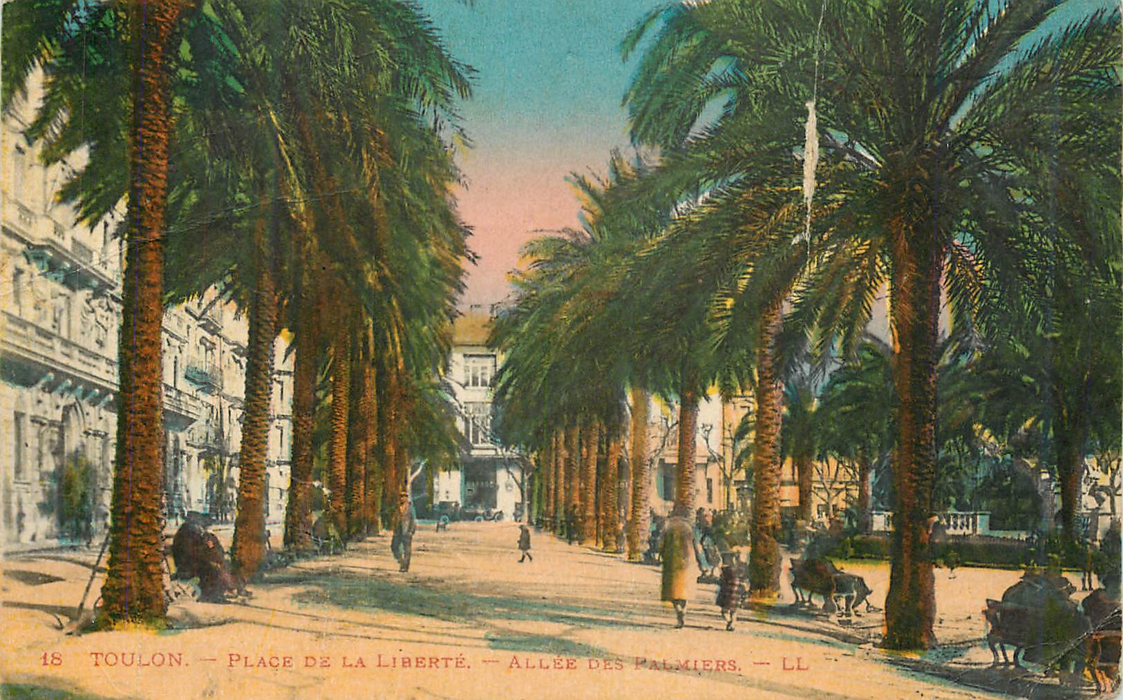 Toulon — Place de la Liberté — Allée des Palmiers — LL — n°18