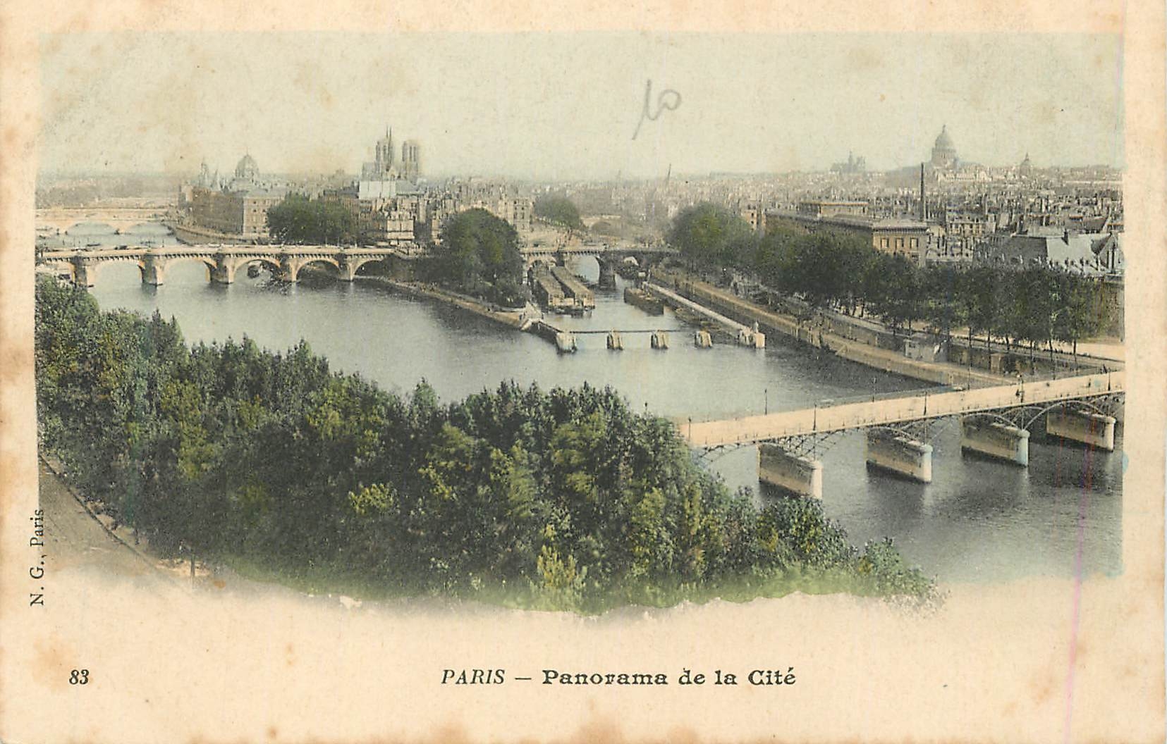 CPA Paris panorama de la cite