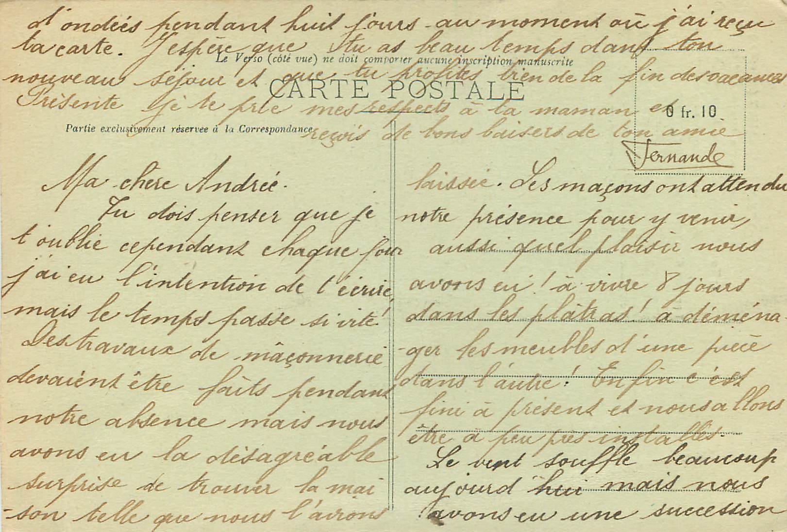 Montfort-l'Amaury (S.-et-O.) — Ruines de l'ancien Donjon (Xe siècle) et Tour d'escalier d'Anne de Bretagne (XVe siècle) — Édition Bernard — Verso