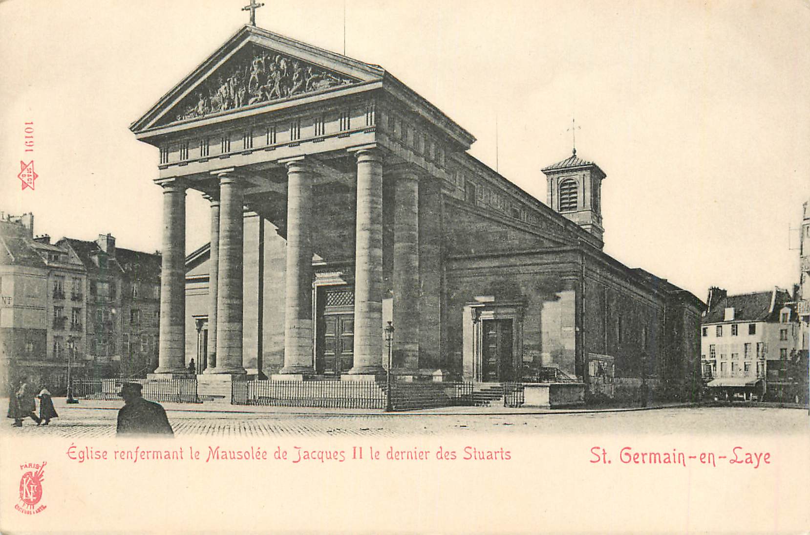 CPA St Germain-en-Laye Eglise renfermant le Mausolee de Jacques II le dernier des Stuarts (carte 1900)