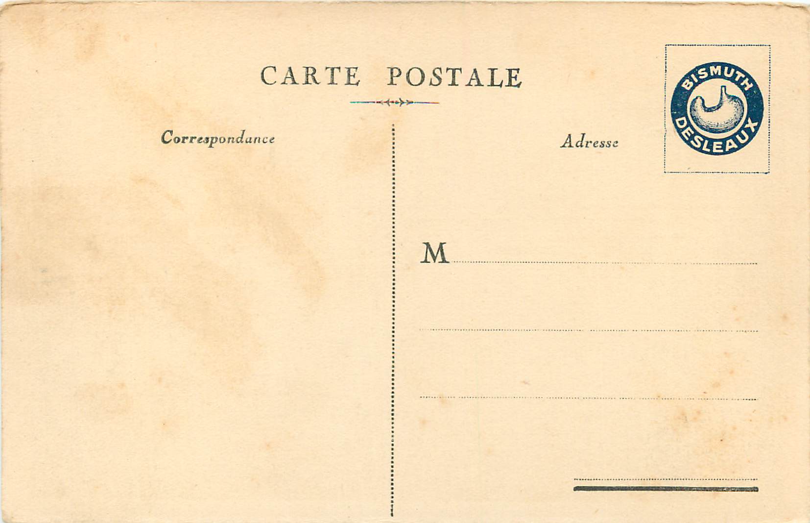 PARIS — Esplanade des Invalides — Bismuth Desleaux — Verso