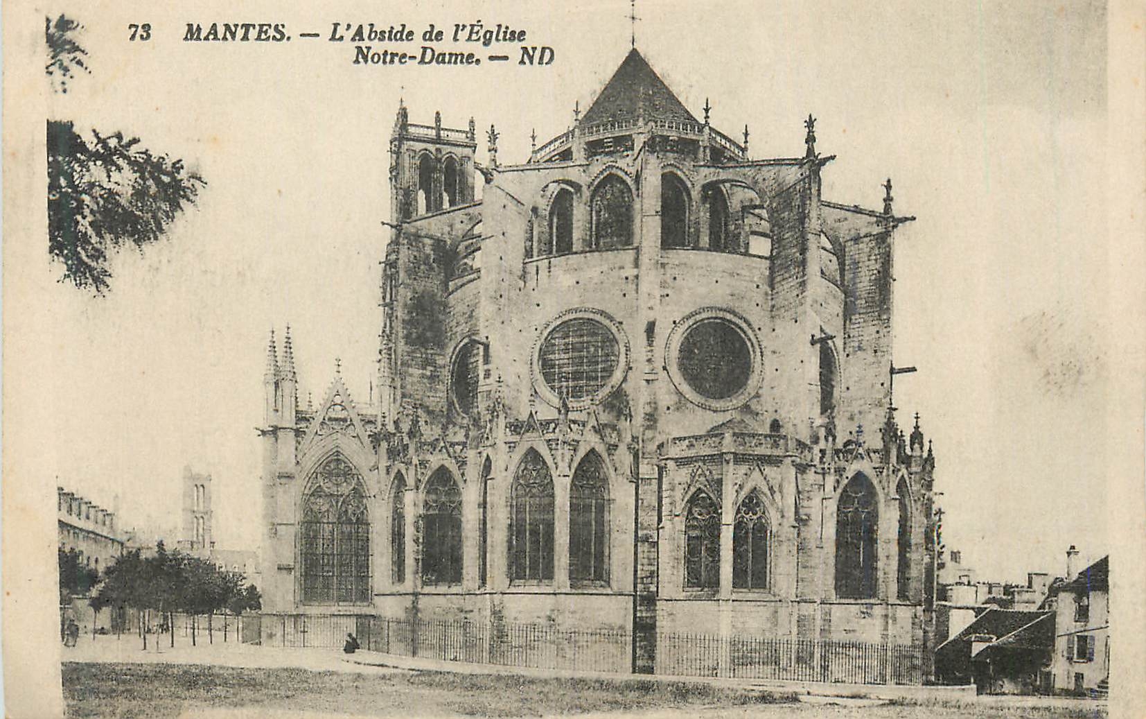 CPA Nantes L'Abside de l'Eglise Notre Dame