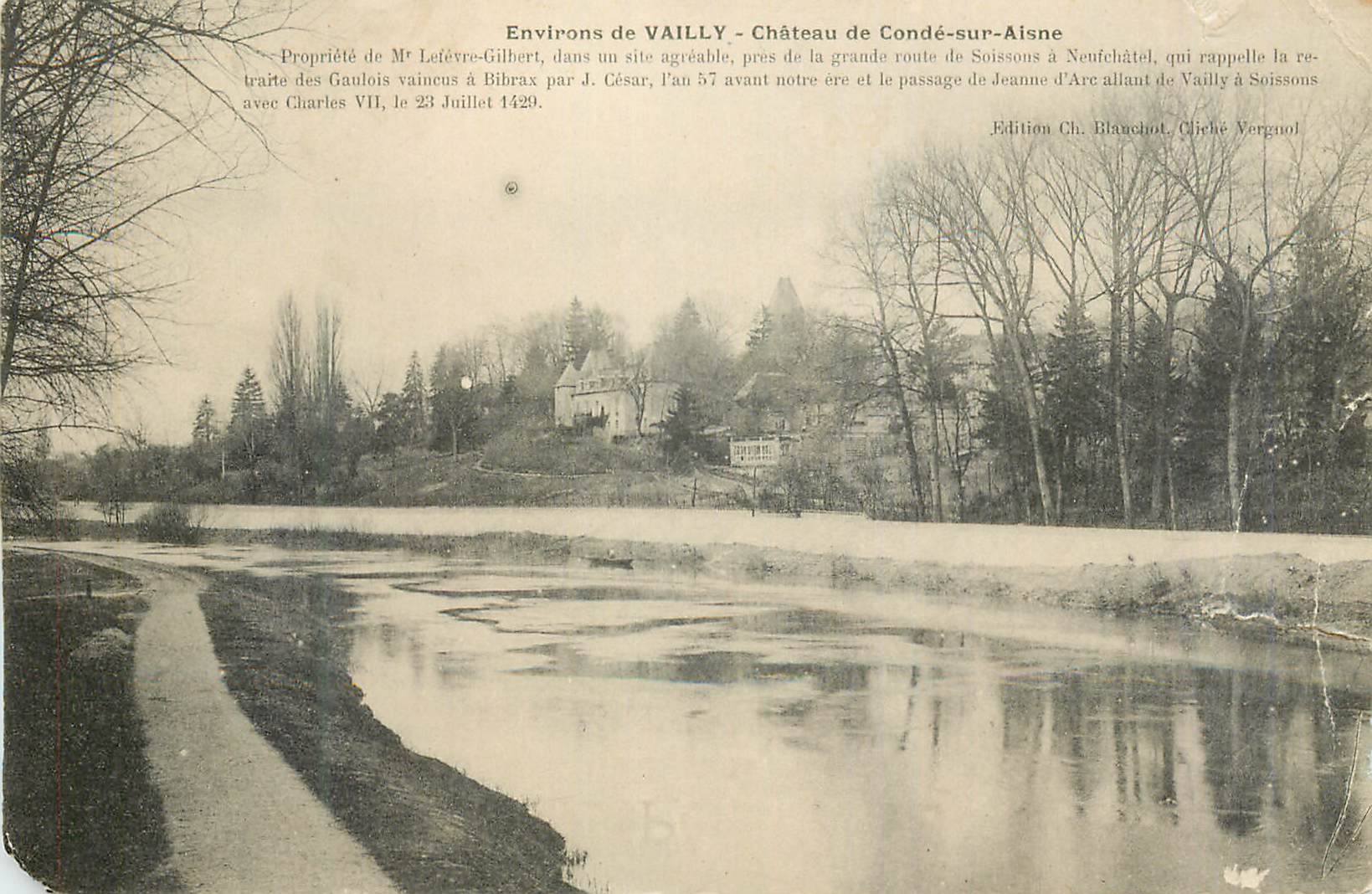 CPA Environs de Vailly Chateau de Conde-sur-Aisne