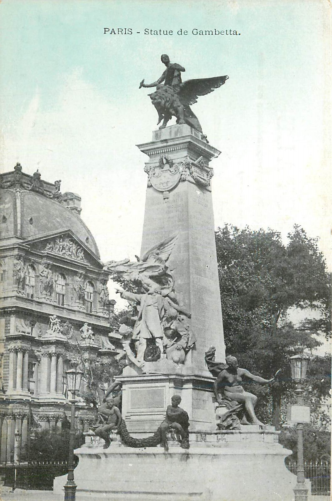 Paris - Statue de Gambetta — éditeur non visible, n° de série non lisible