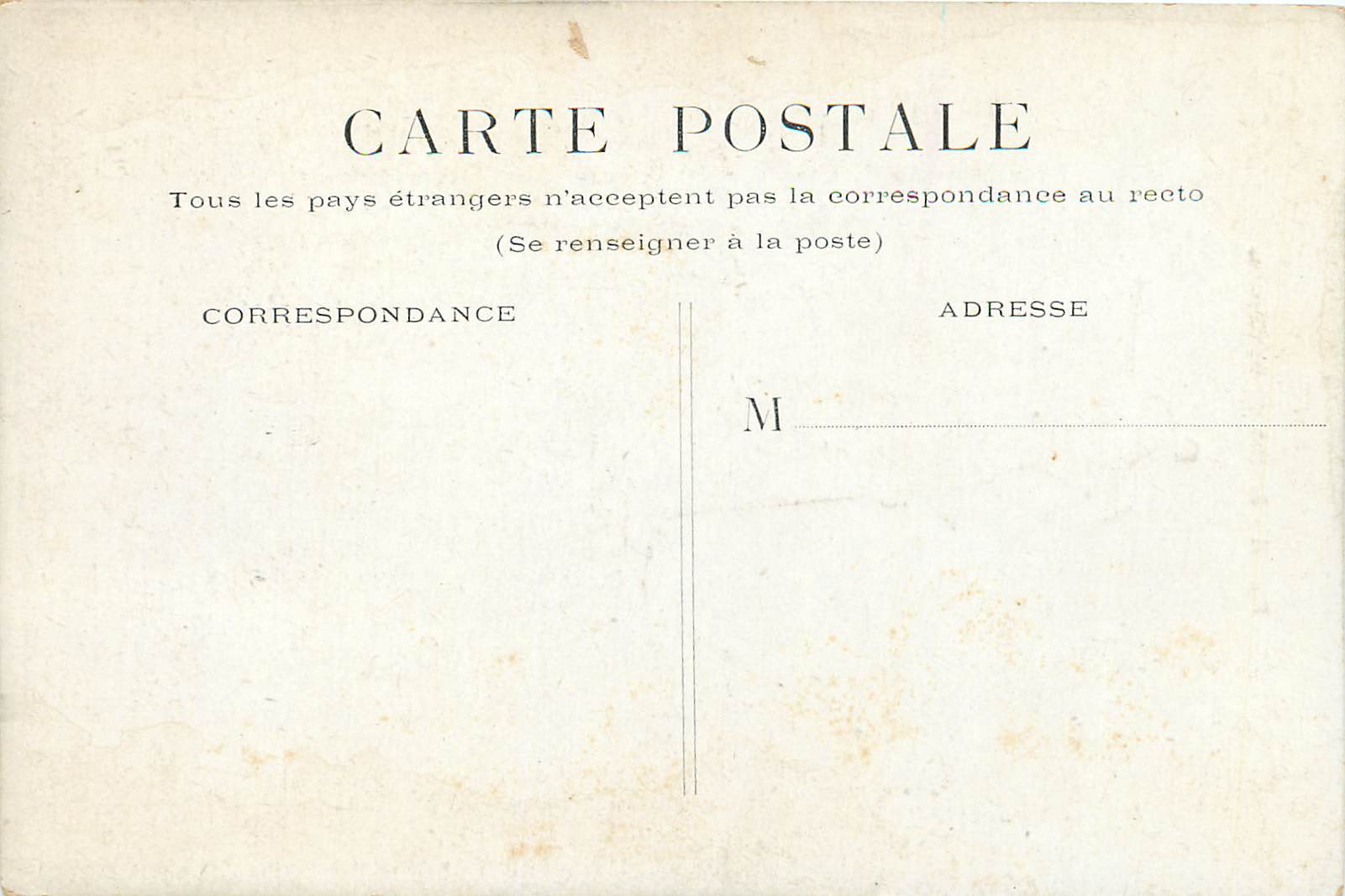 Paris - Statue de Gambetta — éditeur non visible, n° de série non lisible — Rückseite