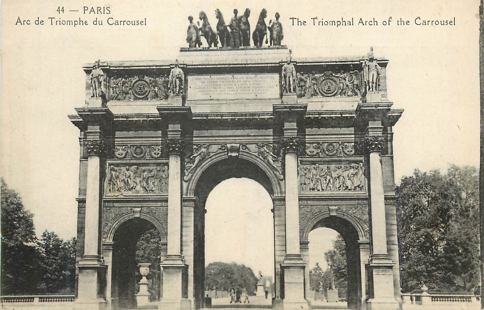 Arc de Triomphe du Carrousel — Paris — Imp. phot. « L'Abelle » Paris