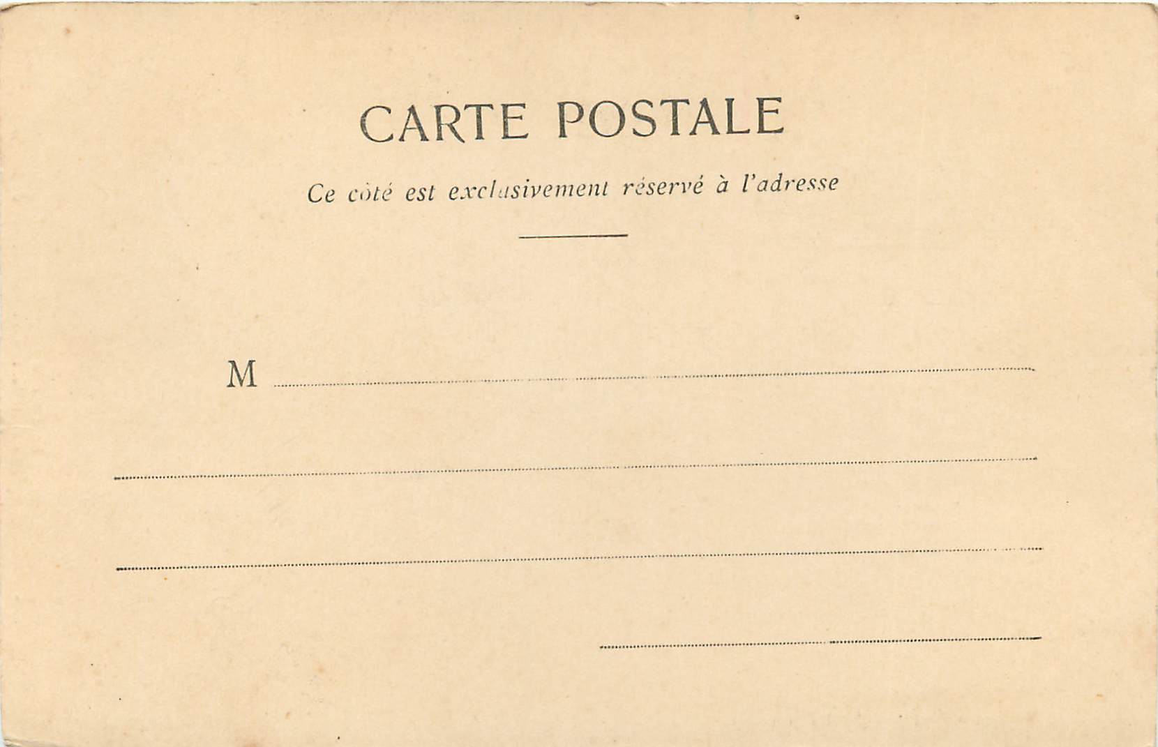 CPA La Tour de Vesone — Rückseite
