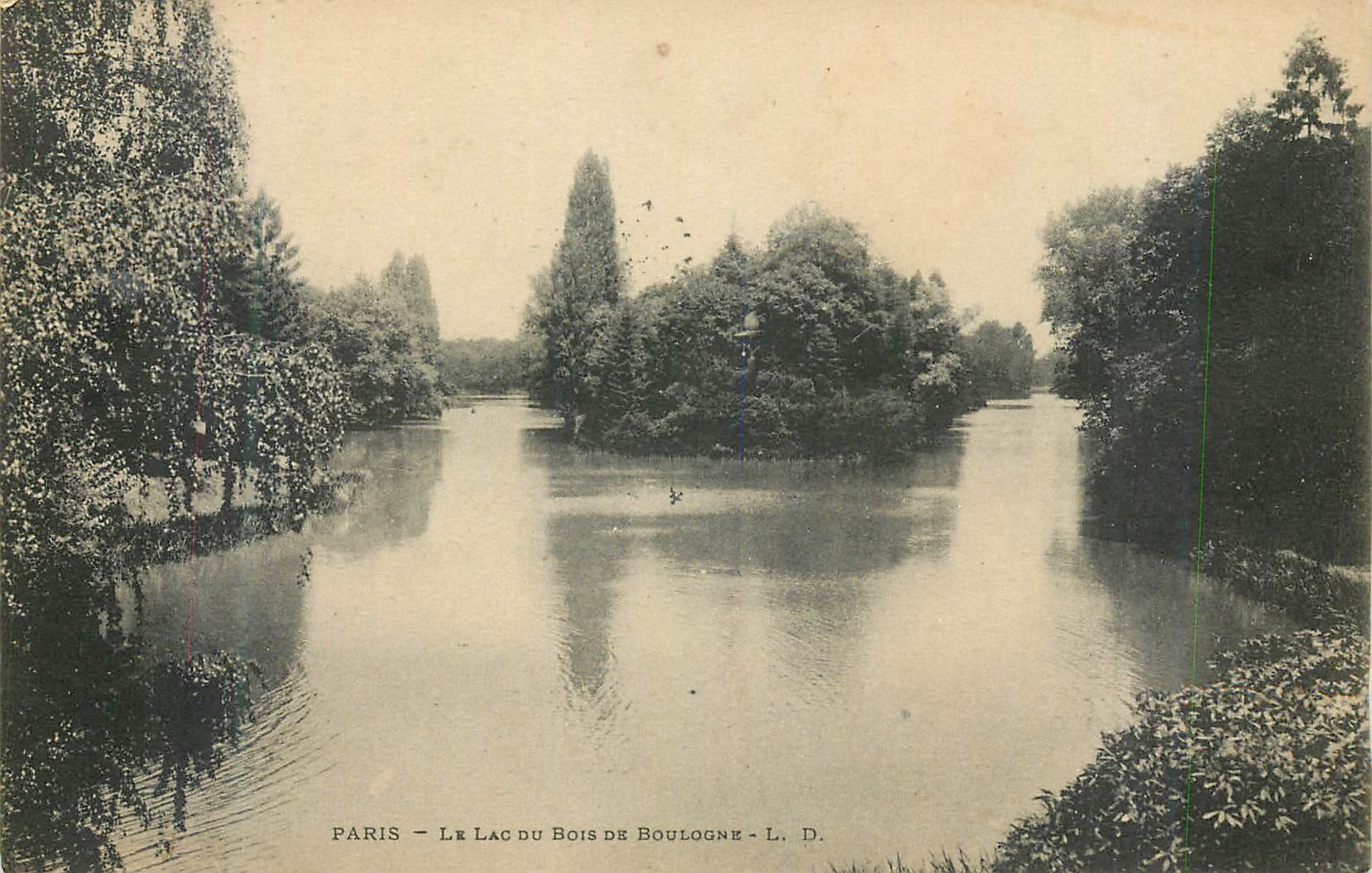 PARIS — Le Lac du Bois de Boulogne — L. D.