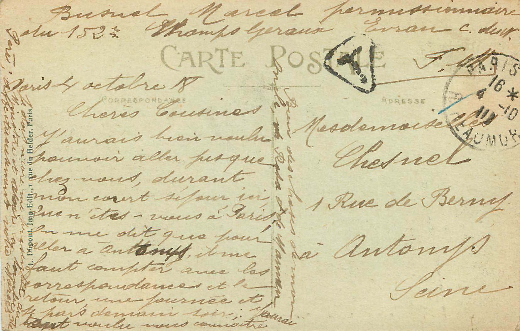PARIS — Le Lac du Bois de Boulogne — L. D. — Rückseite