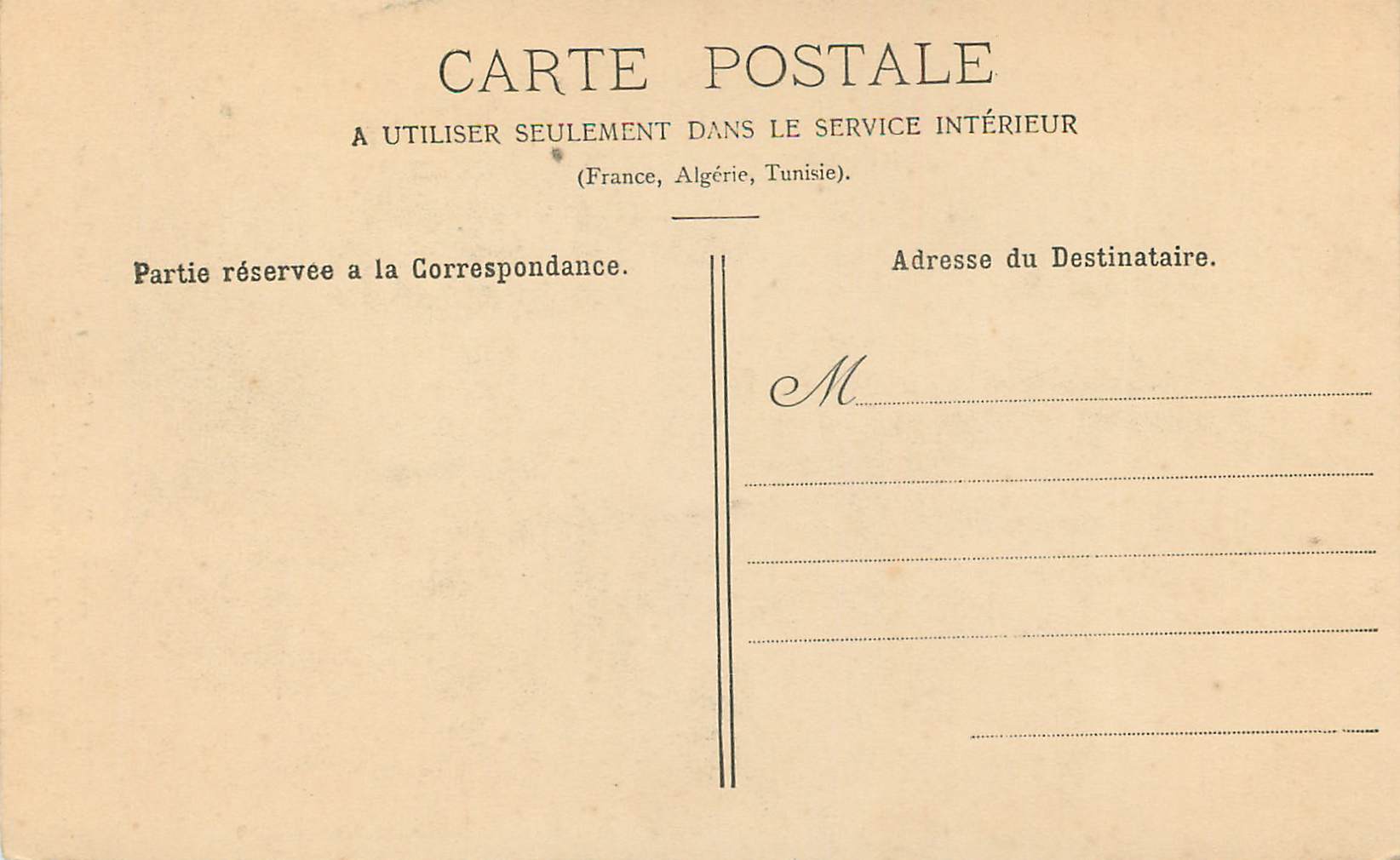 CPA Perrusse Tour et Rocher dit du Tailleur — Rückseite