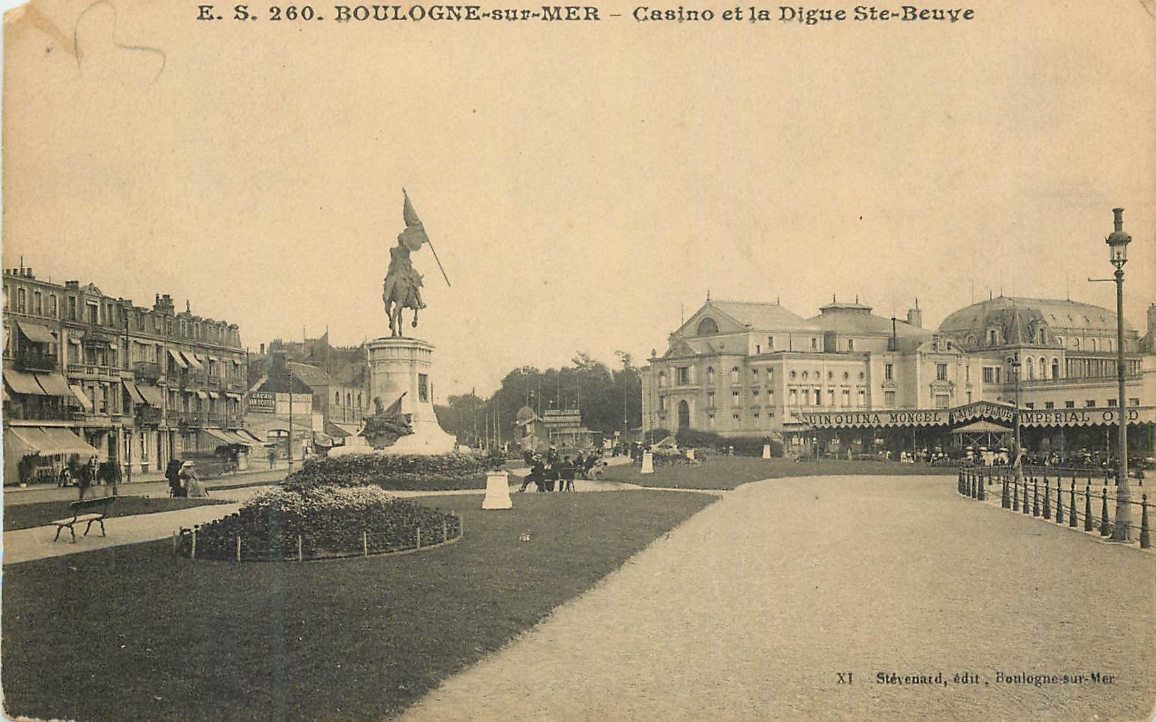 Boulogne-sur-Mer — Casino und Digue Ste-Beuve — Verlag Stévenard, Nr. 260
