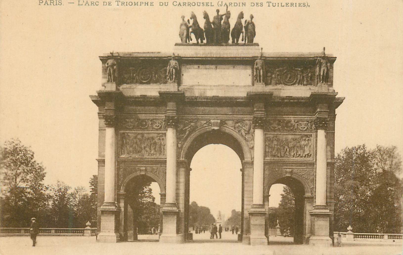 Paris — L'Arc de Triomphe du Carrousel (Jardin des Tuileries) — Imp. Nouv. Phot., 75, rue Fondary, Paris