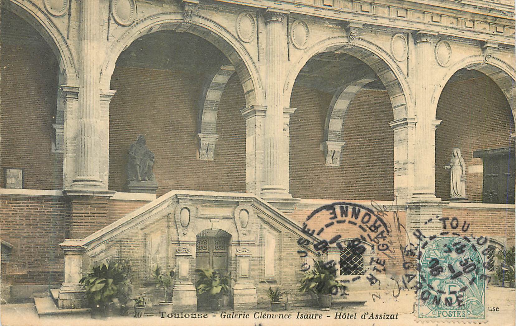 CPA Toulouse Galerie Clemence Isaure Hotel d'Assizal