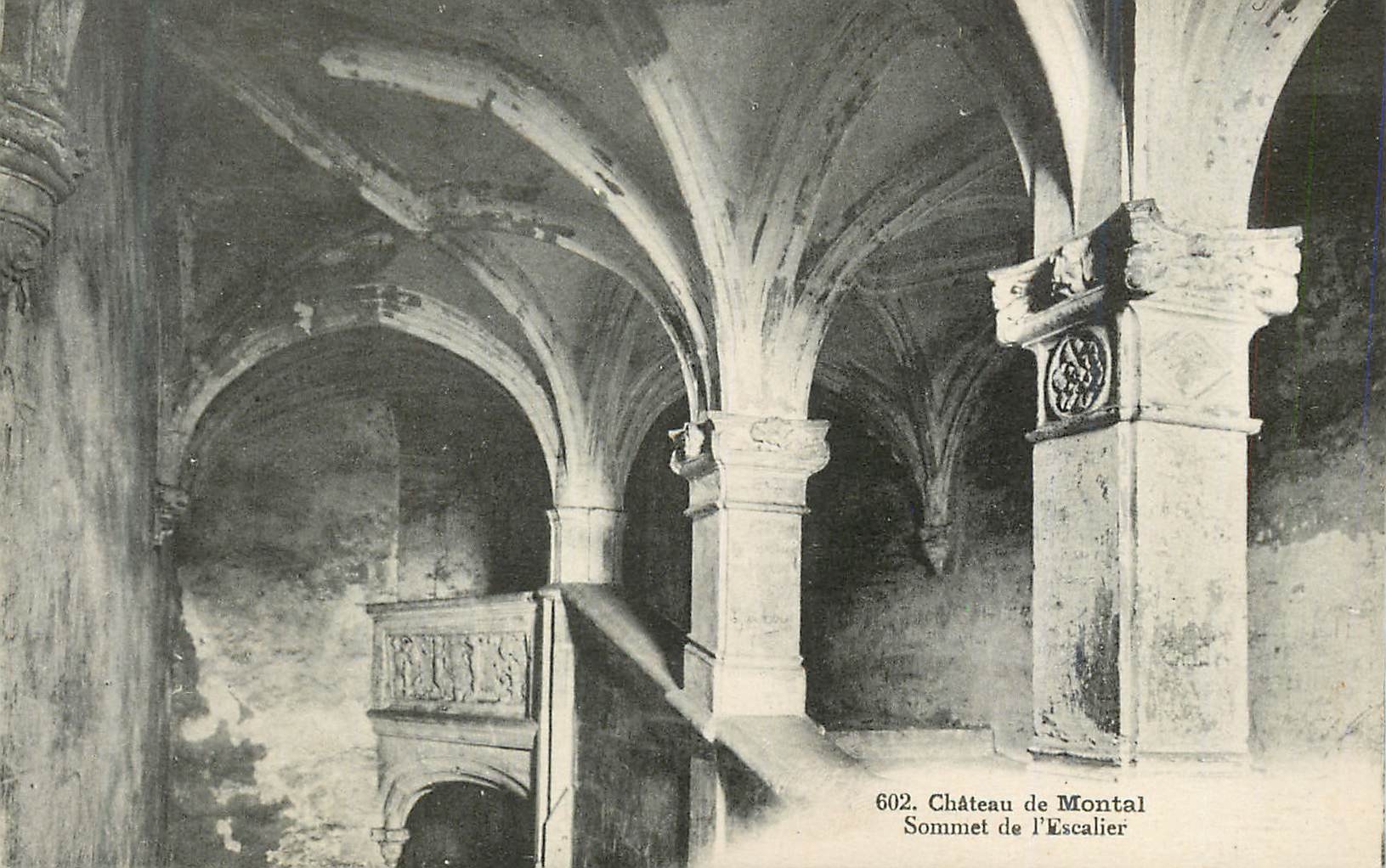 CPA Chateau de Montal Sommet de l'Escalier