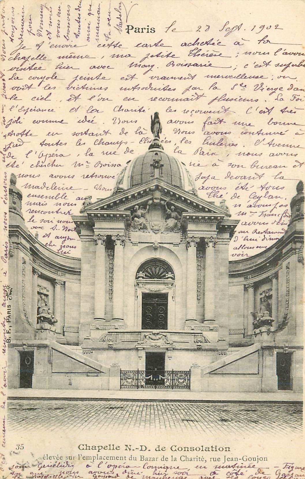 CPA Chapelle N D de Consolation Paris (carte 1900)