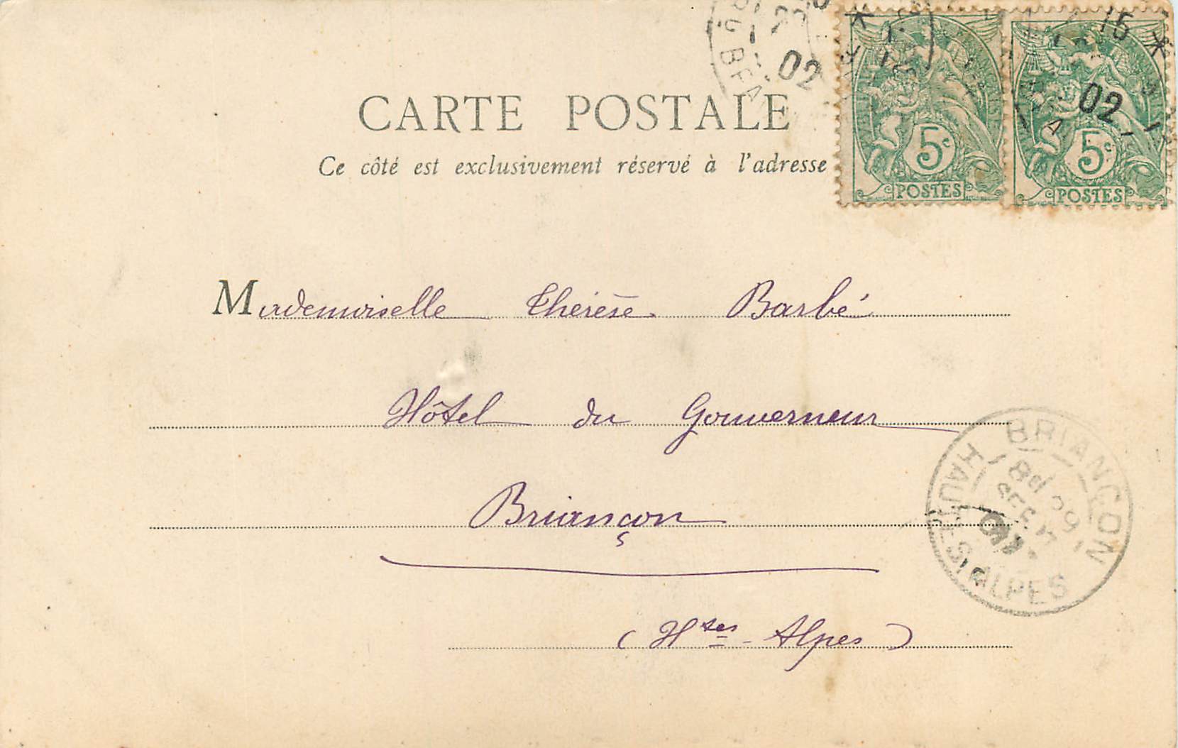 CPA Chapelle N D de Consolation Paris (carte 1900) — Rückseite
