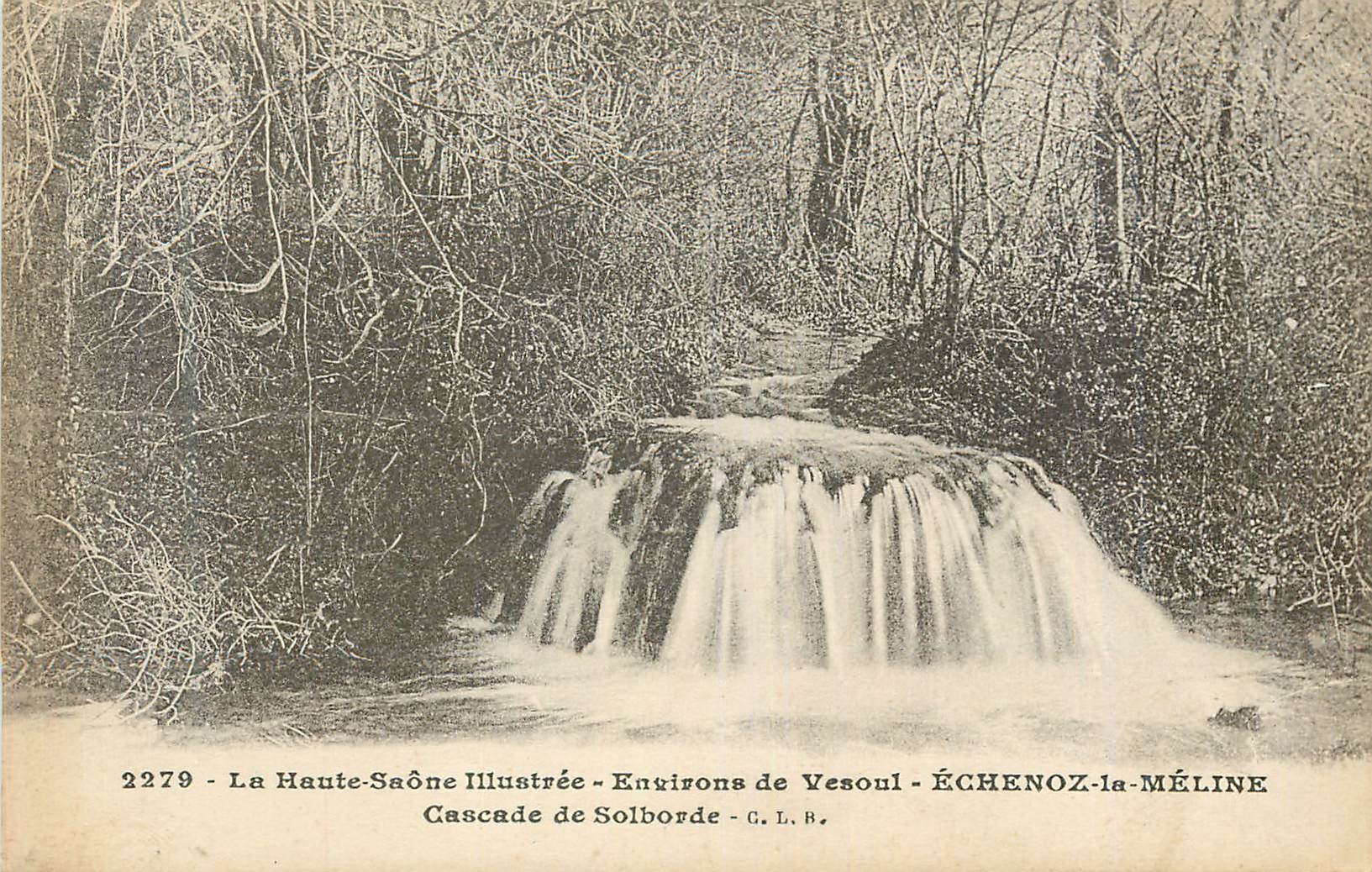CPA Environs de Vesoul Echenoz-la-Meline Cascade de Solborde