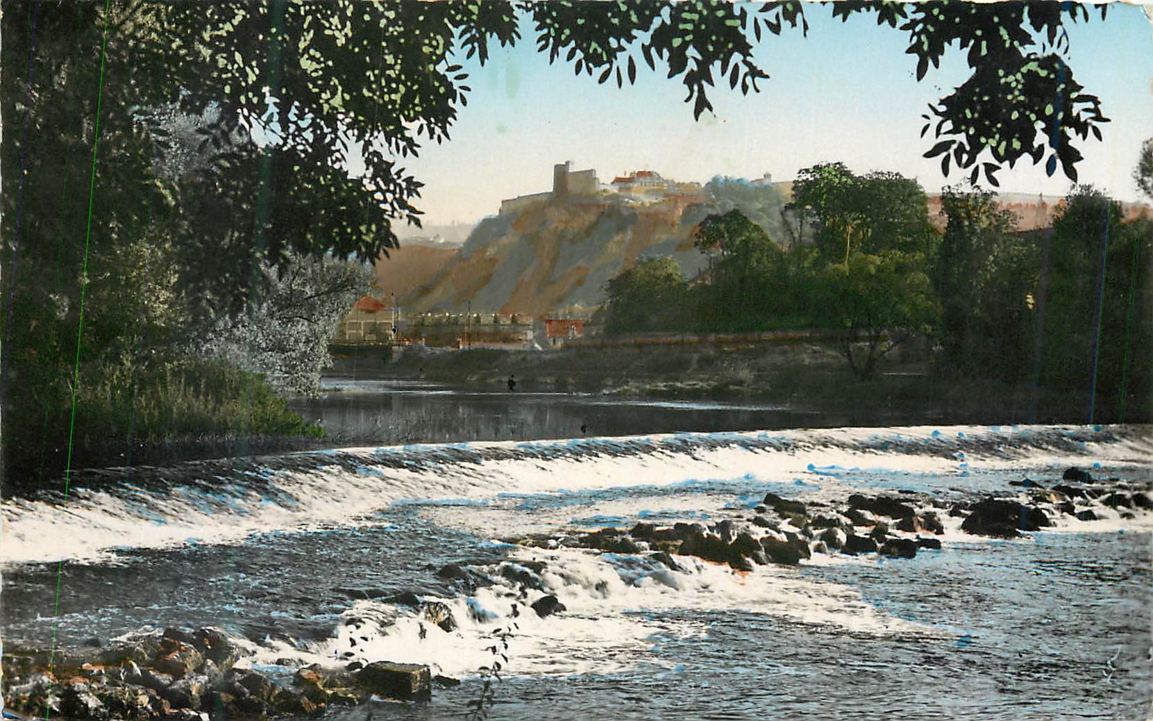 CPM Besancon (Doubs) Barrage sur le Doubs vu depuis la Promenade Micaud
